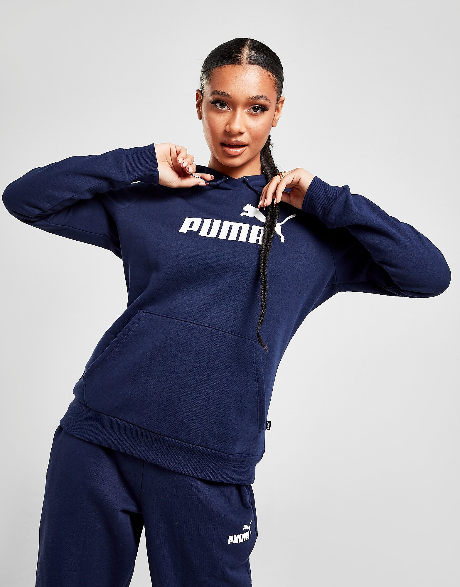 

Puma Core Overhead Hoodie - Navy/White - Womens, Navy/White