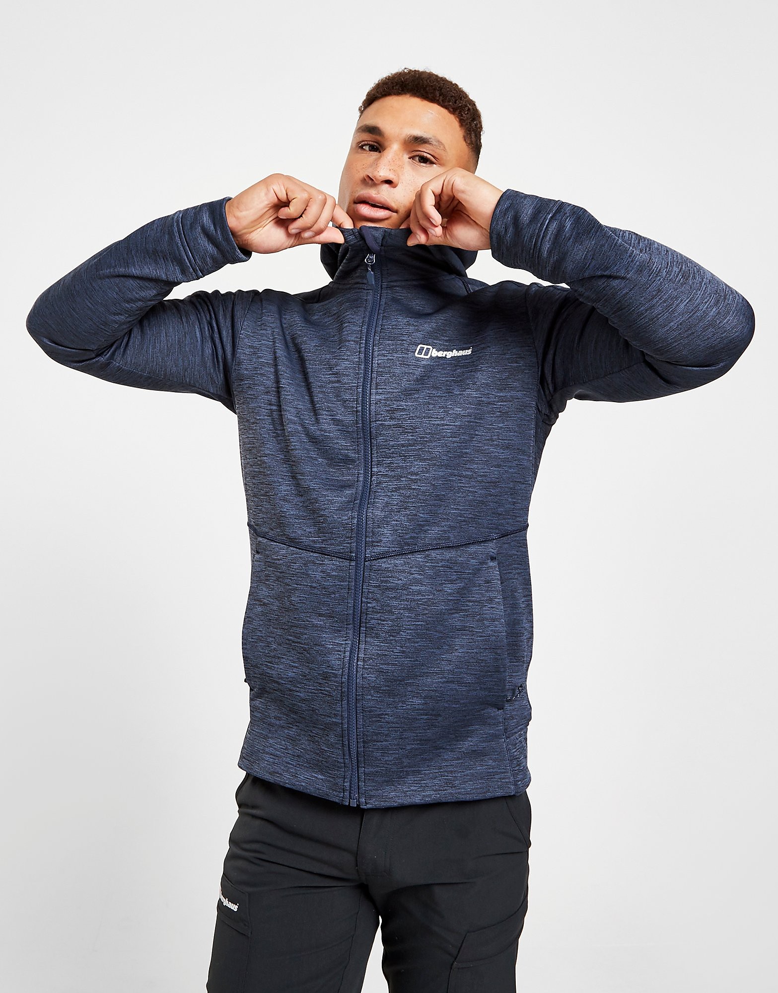 Berghaus Kamloops Full Zip Fleece Hoodie - Bleu, Bleu