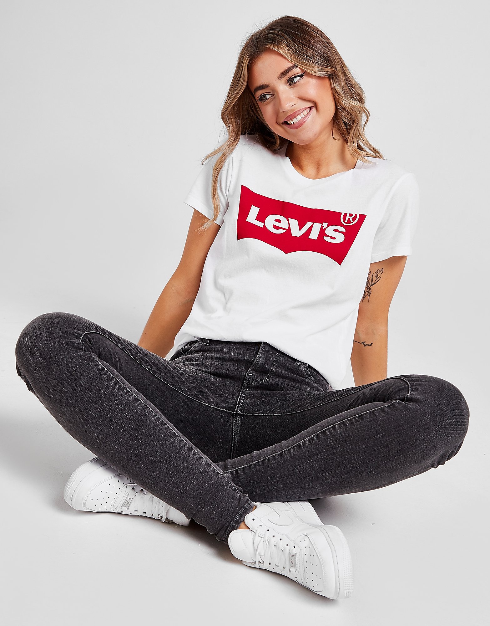 

Levis Batwing T-Shirt - White/White - Womens, White/White