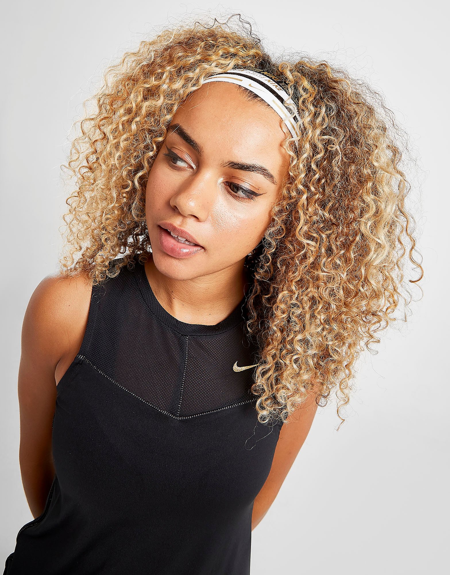 

Nike 3 Pack Headbands - White/Black/Gold - Womens, White/Black/Gold