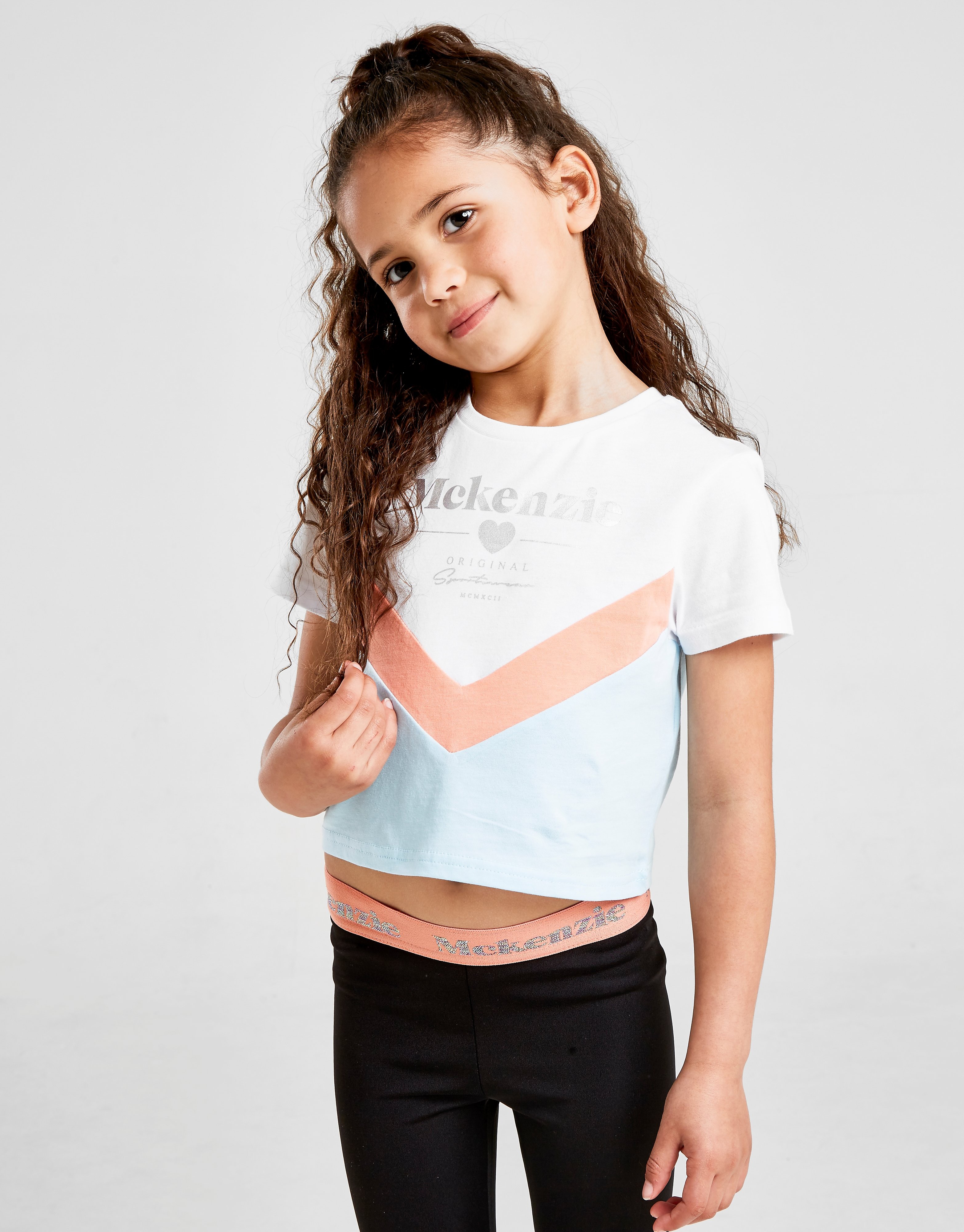 

McKenzie Girls' Mini Sarah T-Shirt Children - Only at JD - White/Pink/Blue - Kids, White/Pink/Blue
