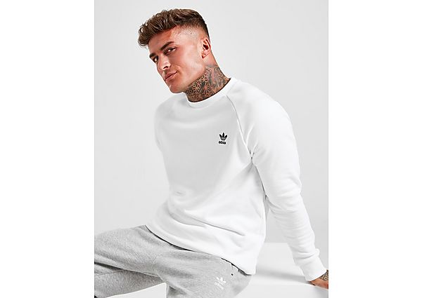 adidas Originals Sweat-shirt Trèfle Core Homme - White / Black/Black, White / Black/Black