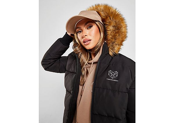 Pink Soda Sport Veste Molletonnée Capuche à Fourrure Femme