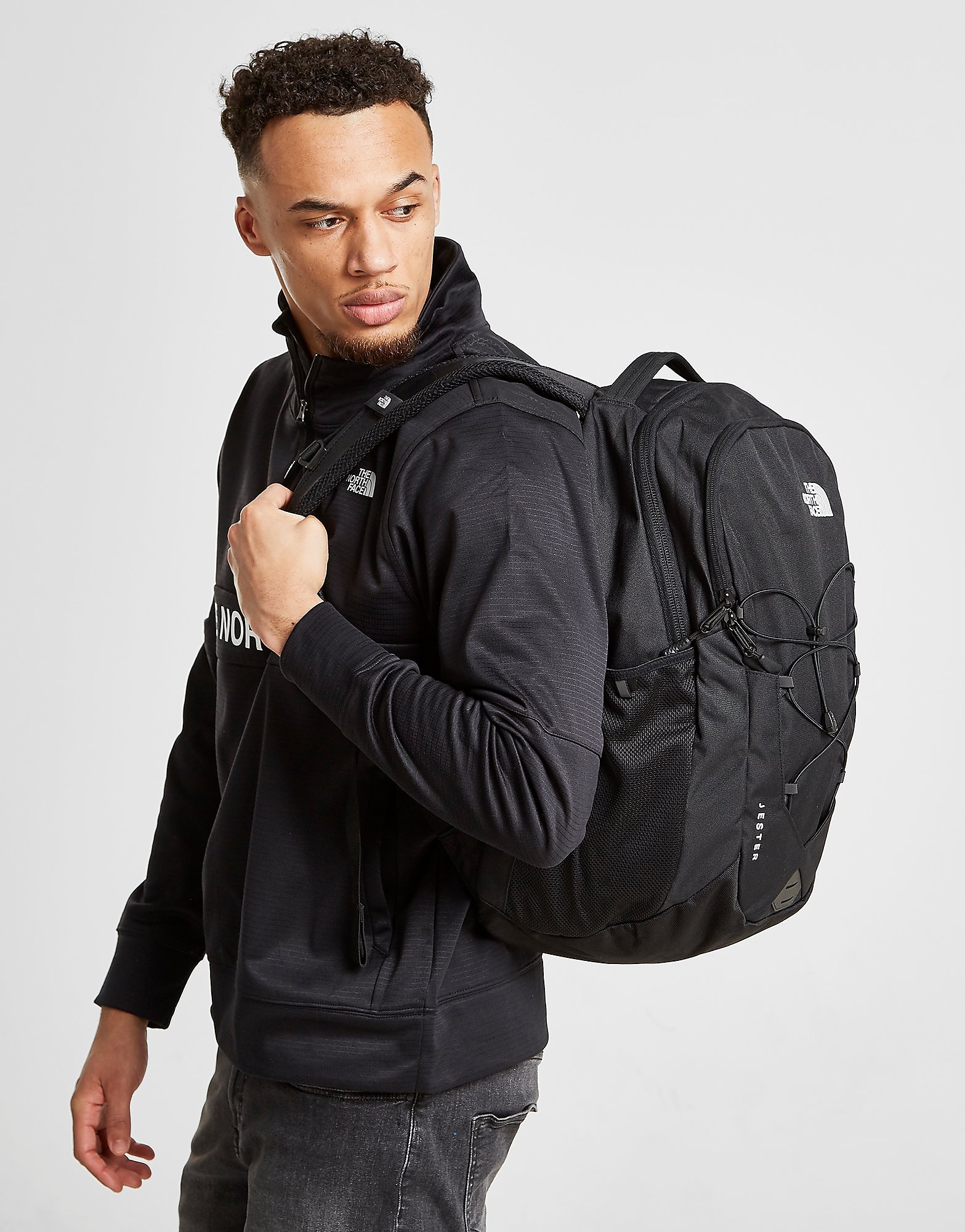 The North Face Jester Backpack - Black/White - Kids, Black/White