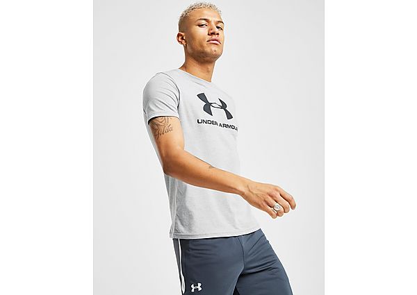 Under Armour T-shirt Manches courtes Sportstyle Homme - Steel Light Heather/Black, Steel Light Heath