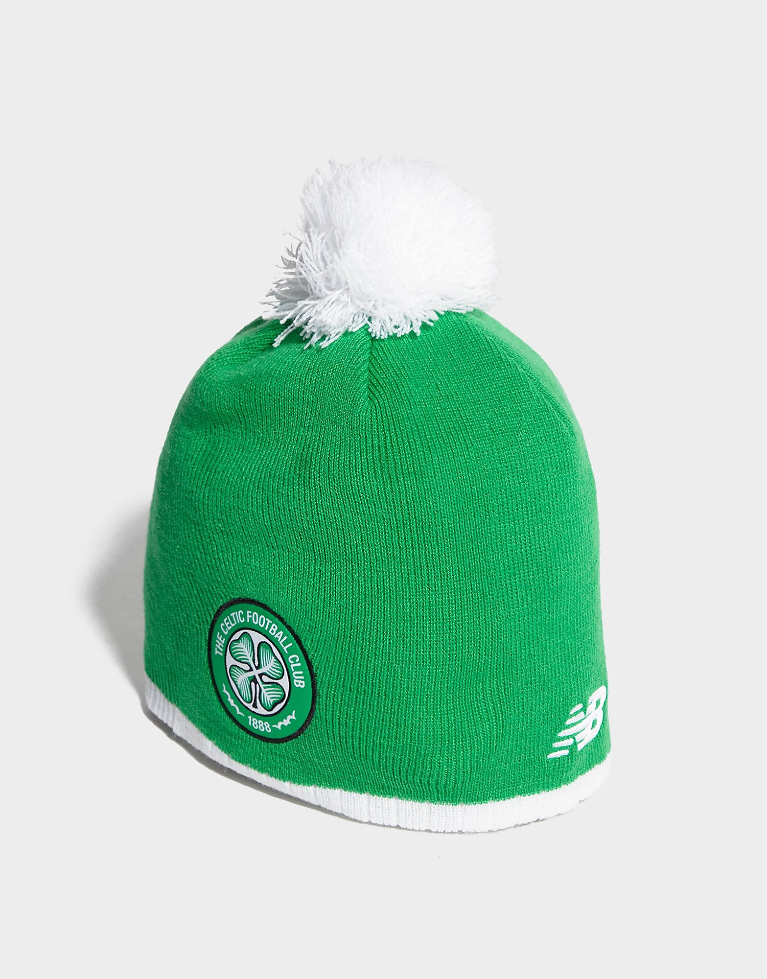 

New Balance Celtic FC 2019 Bobble Hat - Green/White - Mens, Green/White