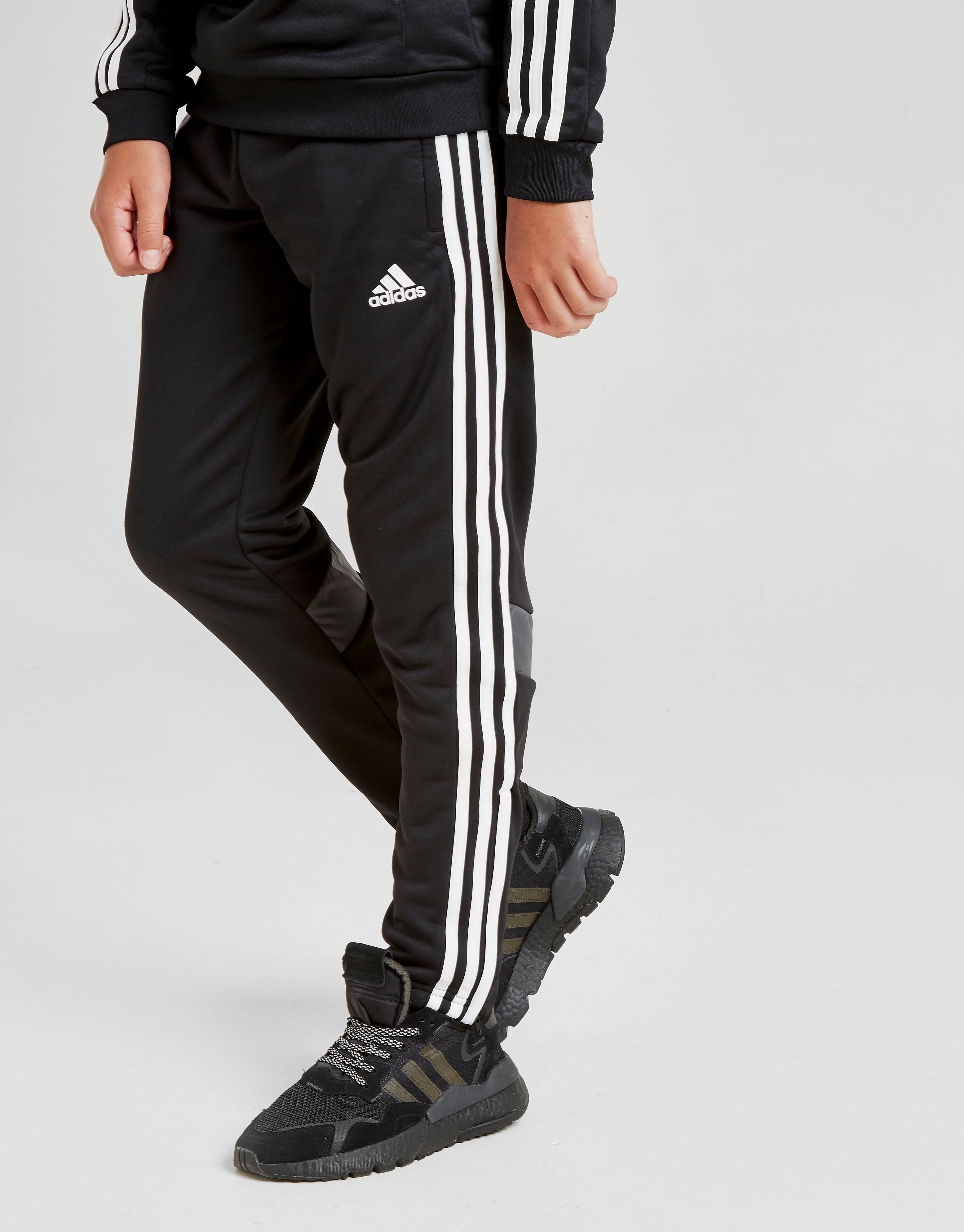 

adidas Originals Match Football Track Pants Junior - Black/White - Kids, Black/White
