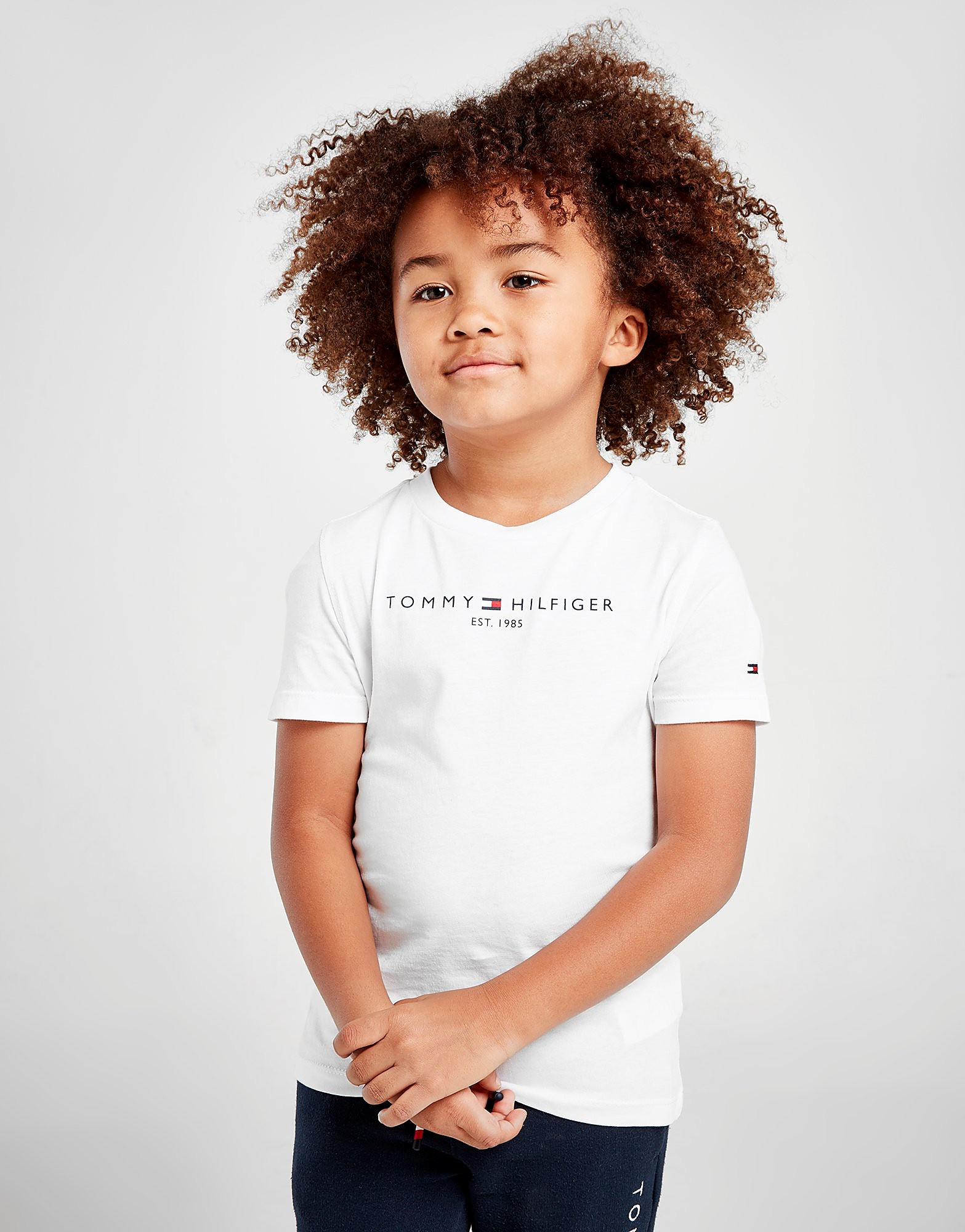 

Tommy Hilfiger Essential Logo T-Shirt Children - White - Kids, White