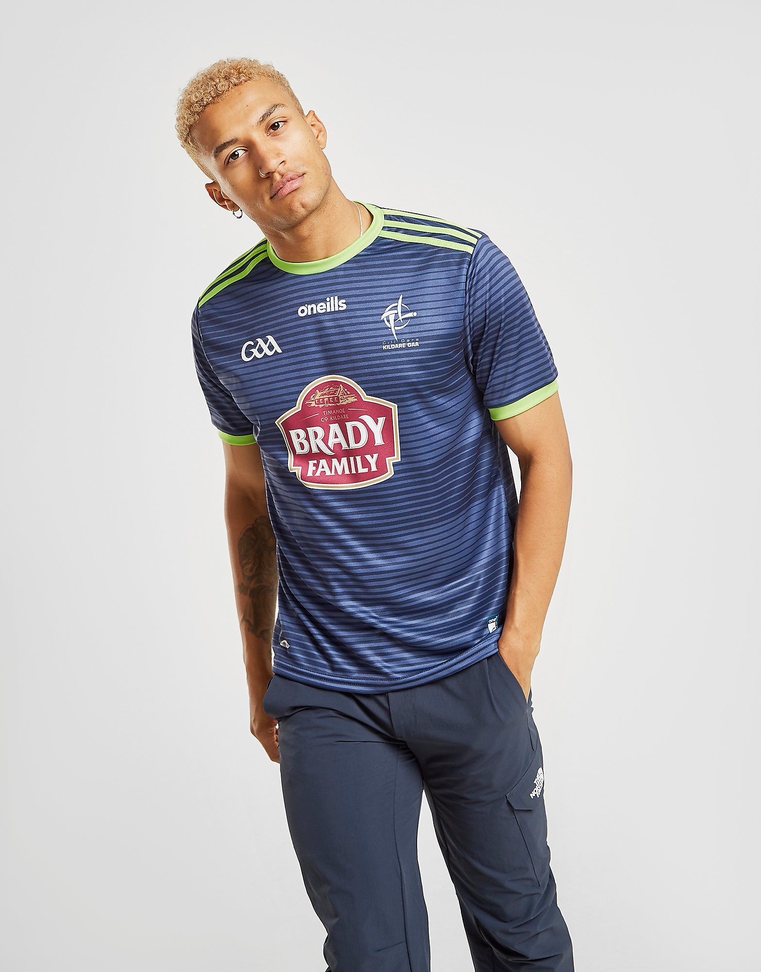 

O'Neills Kildare GAA 2019 Away Shirt - Blue/Green - Mens, Blue/Green
