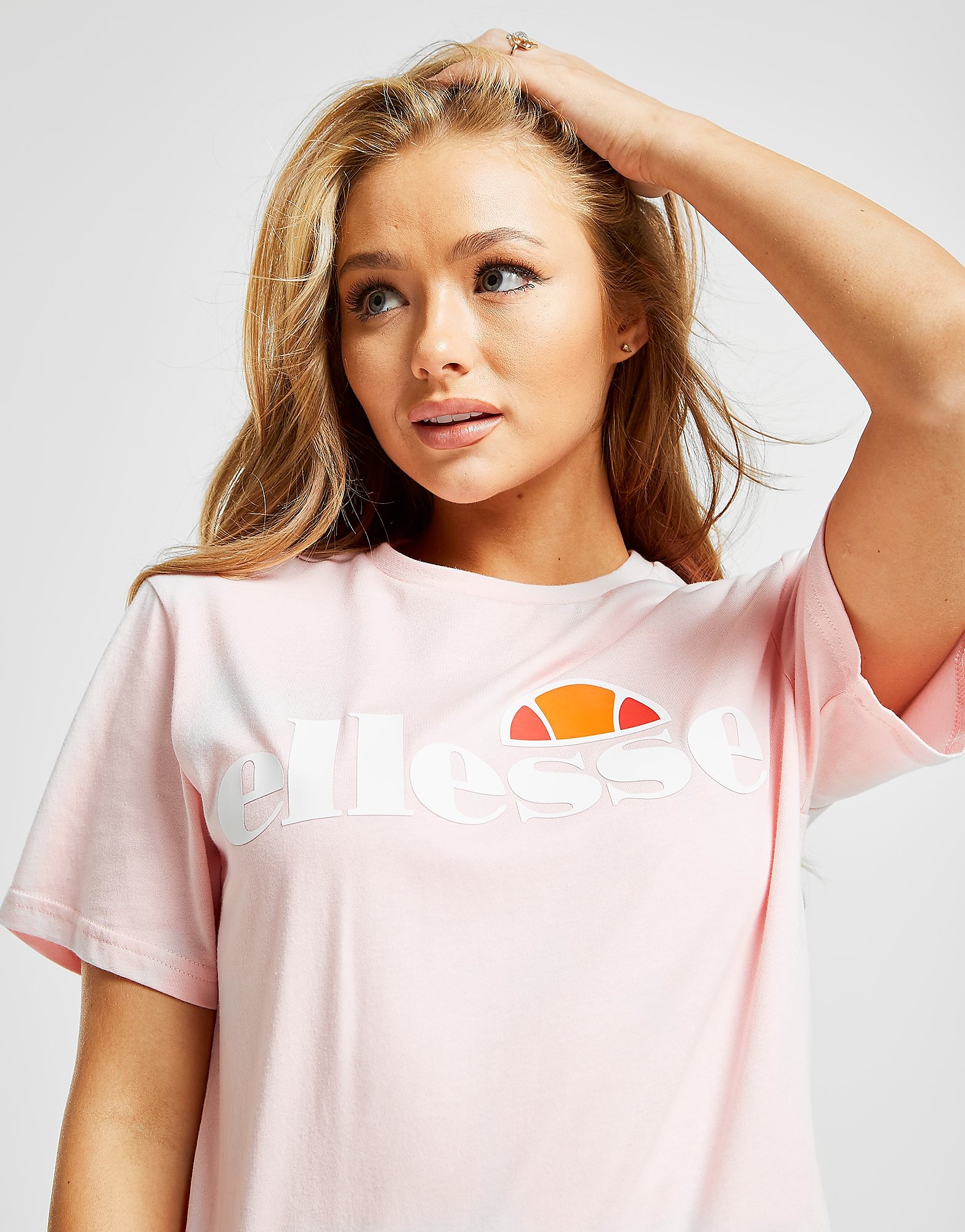 

Ellesse Core Logo Boyfriend T-Shirt - Pink/White - Womens, Pink/White