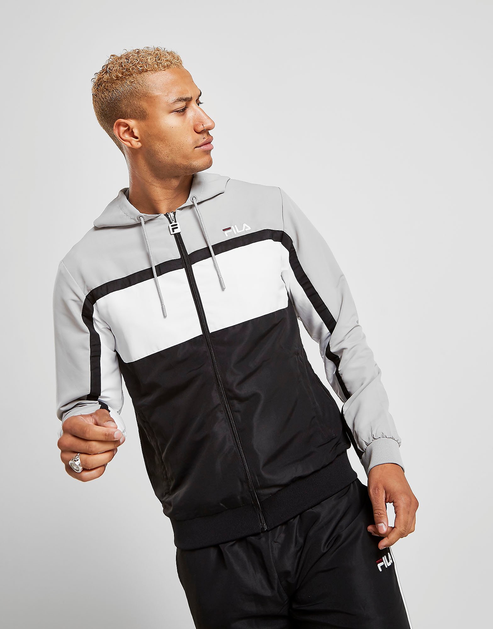 Fila Veste Cooper Woven Homme  - Only at JD - Gris, Gris