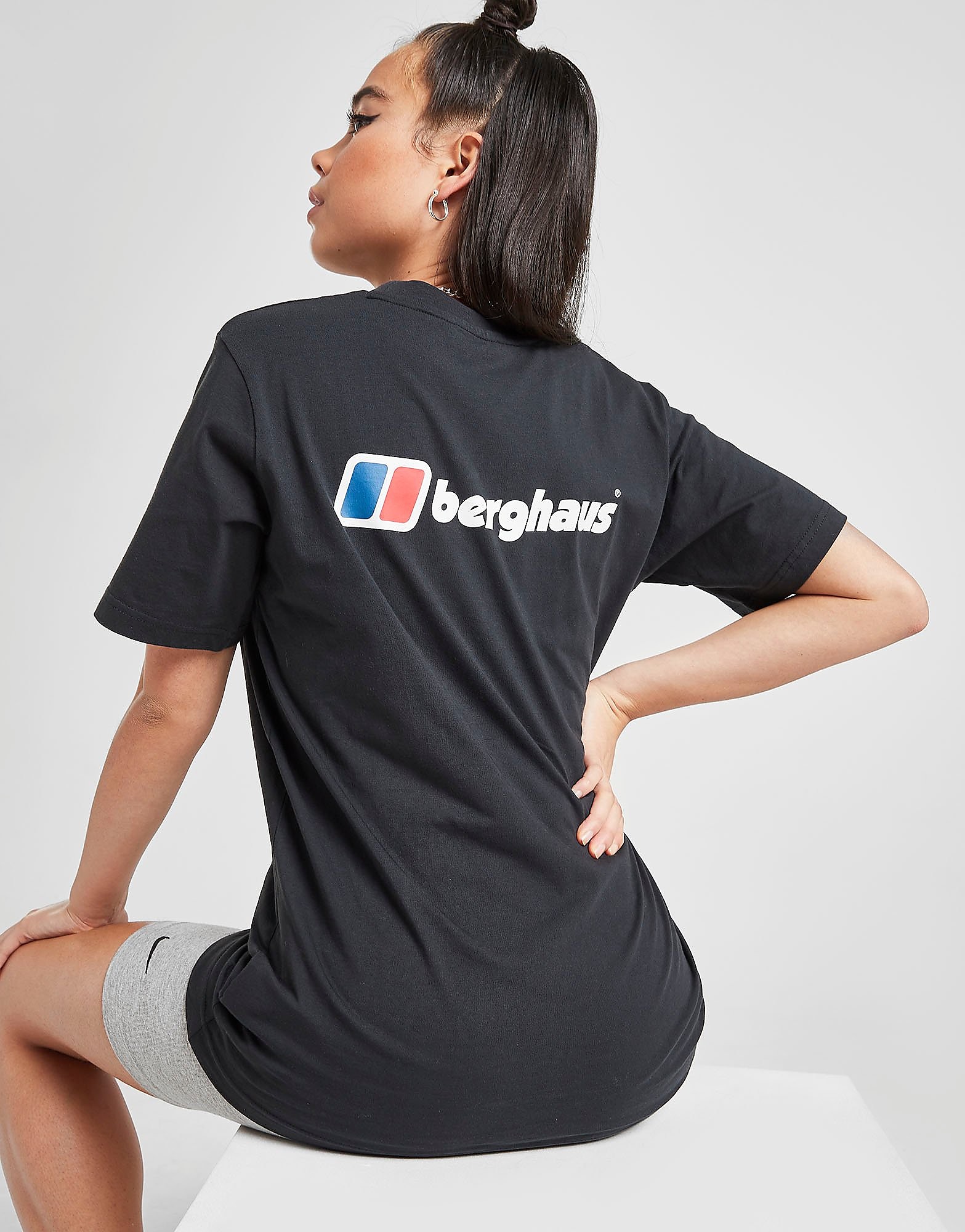 

Berghaus Core Back Logo Boyfriend T-Shirt - Black - Womens, Black