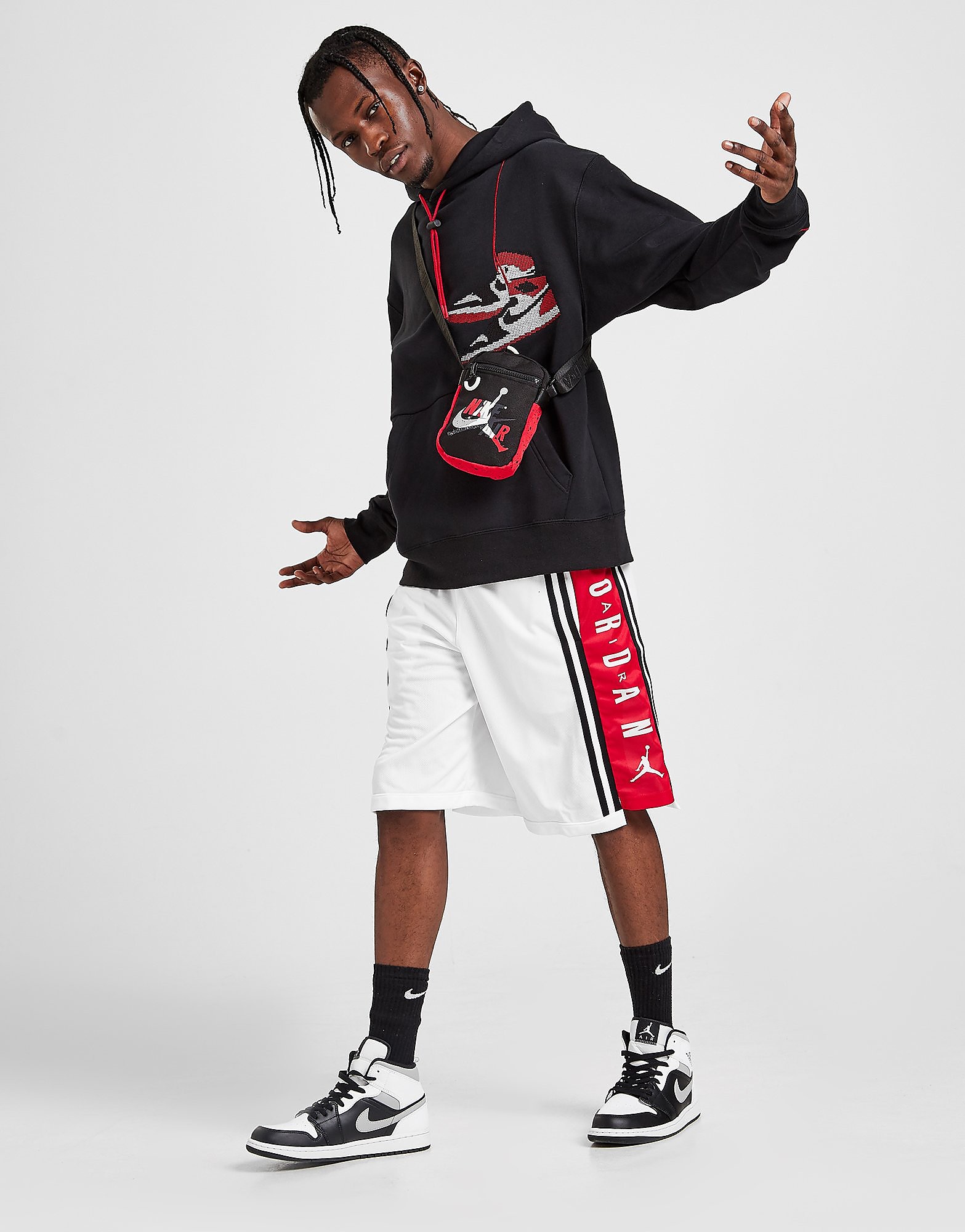 Jordan Hybrid Shorts Heren Wit jordan kopen in de aanbieding