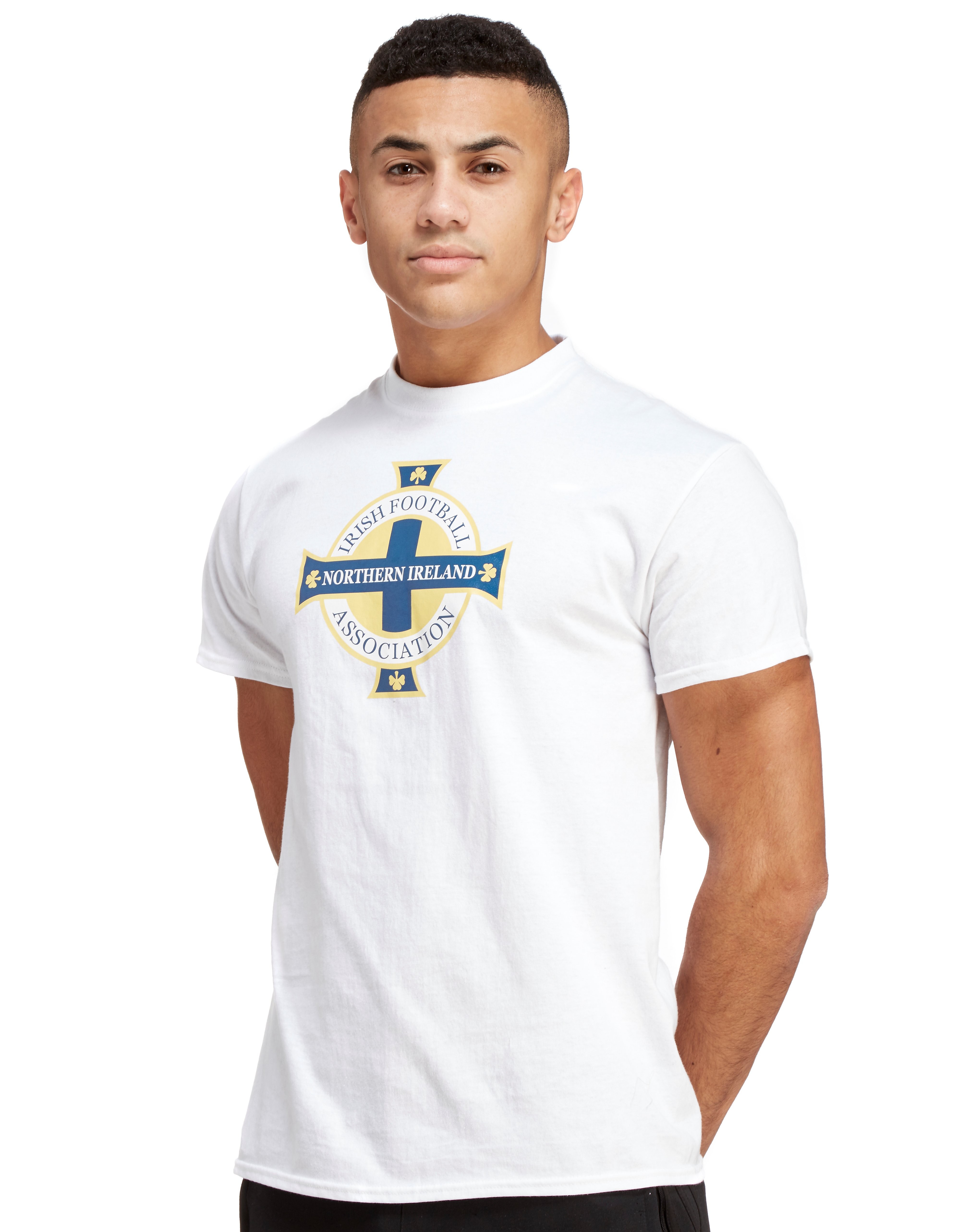 

Official Team Northern Ireland Crest T-Shirt - White/White - Mens, White/White