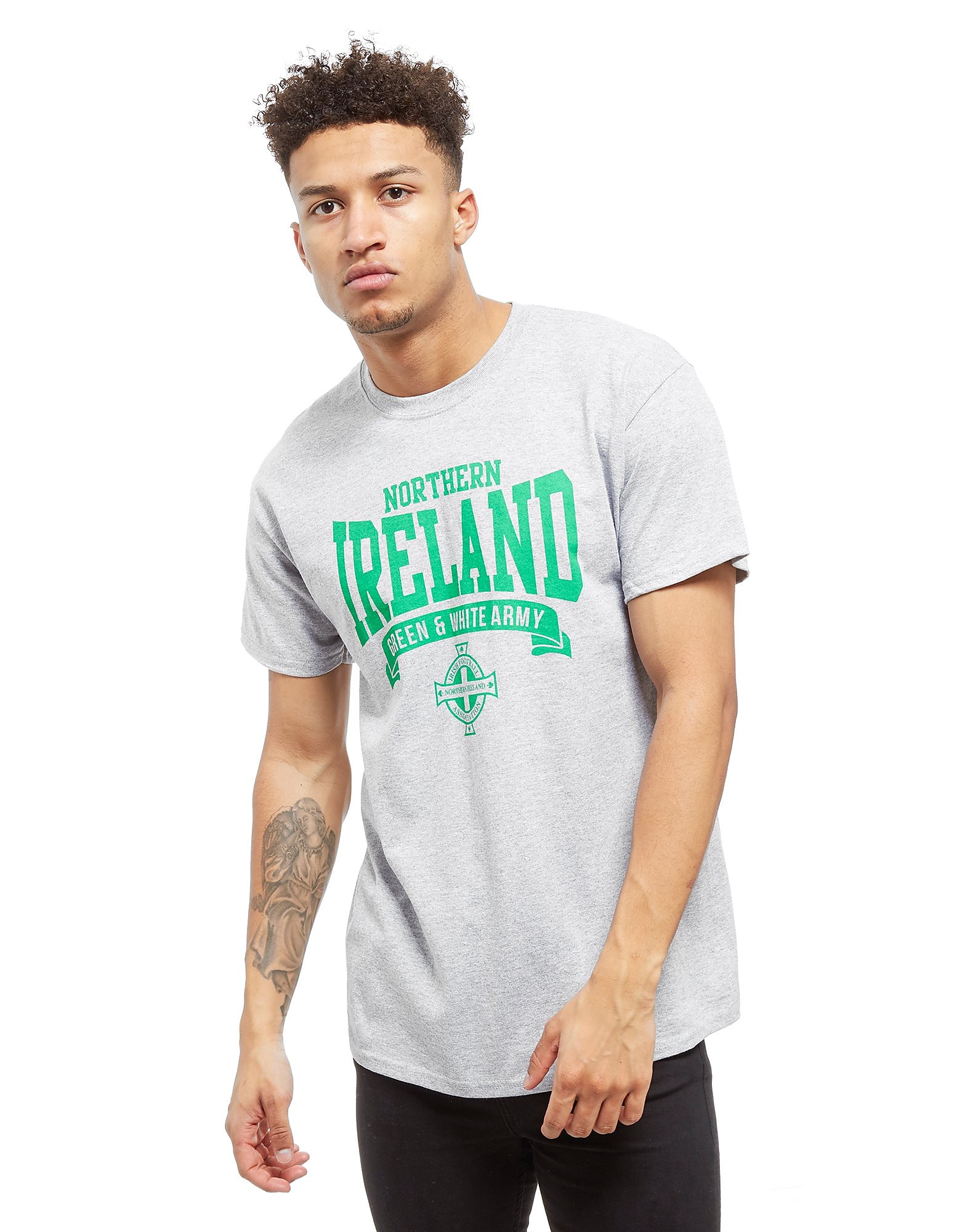 

Official Team Northern Ireland Scroll T-Shirt - Grey - Mens, Grey