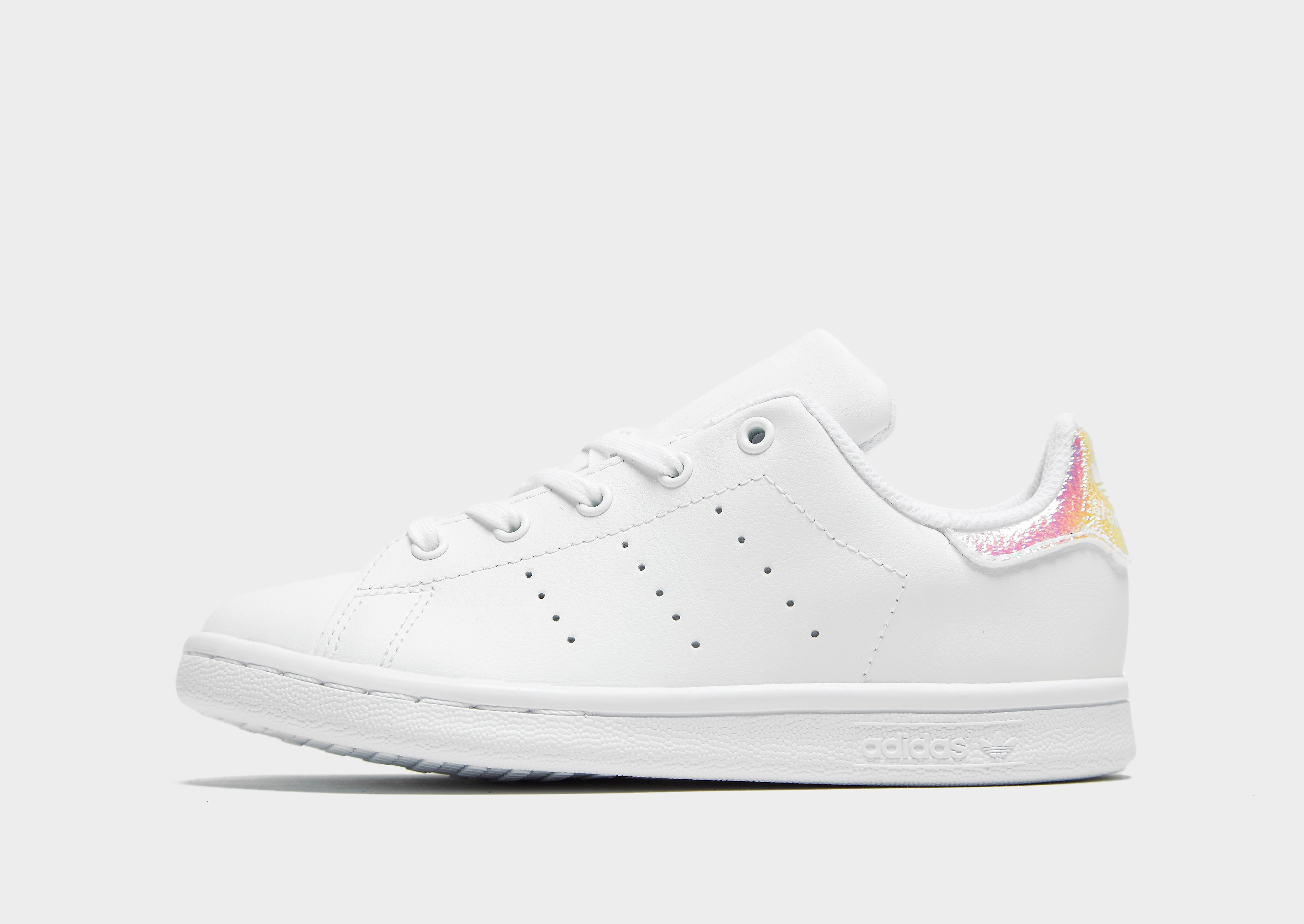 

adidas Originals Stan Smith Children - Cloud White / Cloud White / Core Black/Multi - Kids, Cloud White / Cloud White / Core Black/Multi