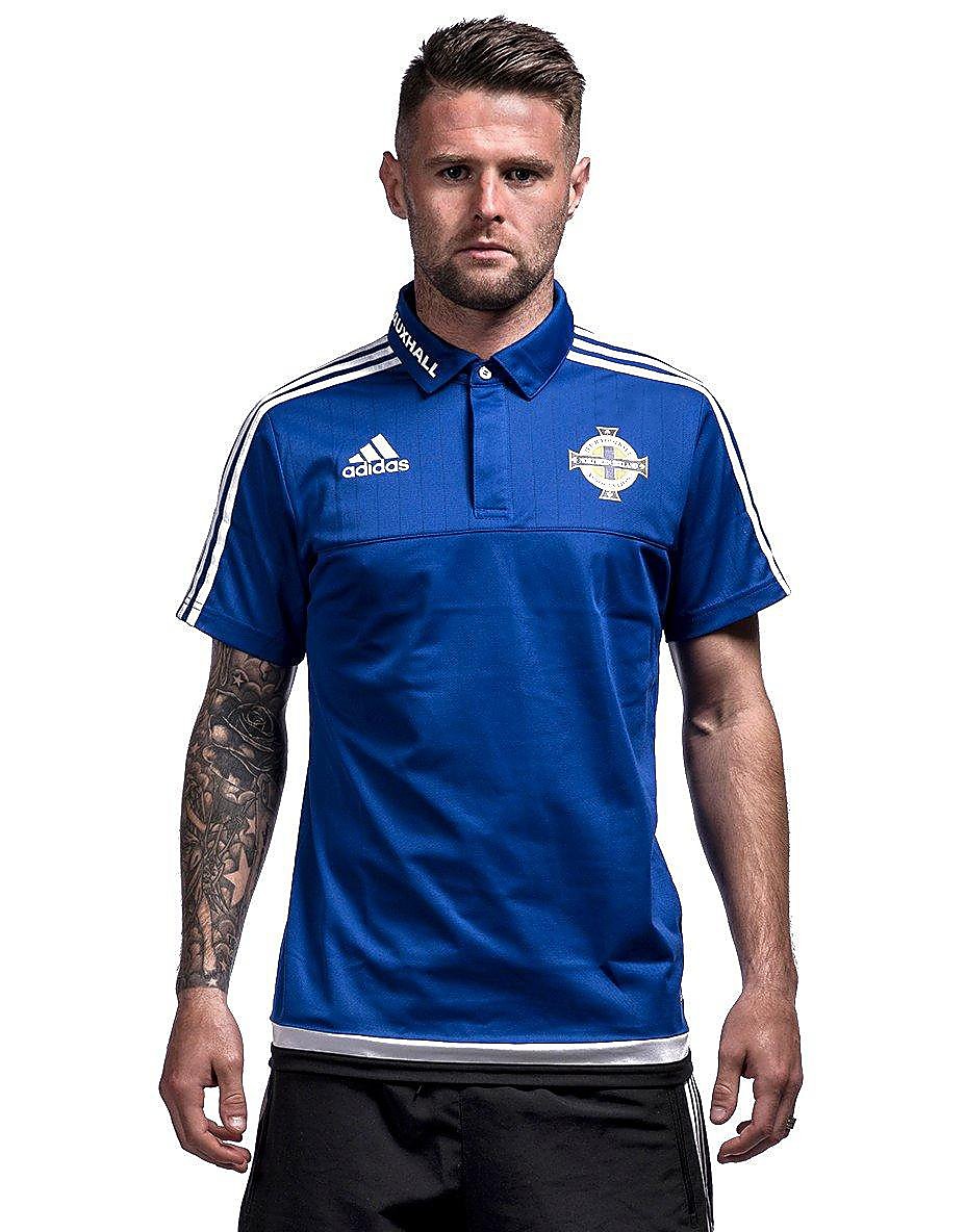 adidas Northern Ireland Climalite Polo Shirt - Blue - Mens ...