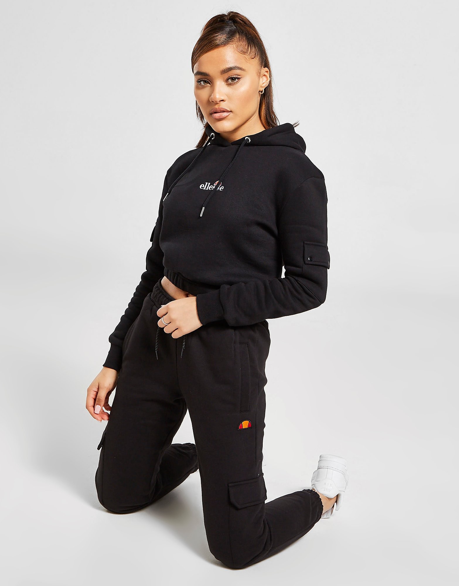 

Ellesse Cargo Fleece Joggers - Only at JD - Black/Orange - Womens, Black/Orange