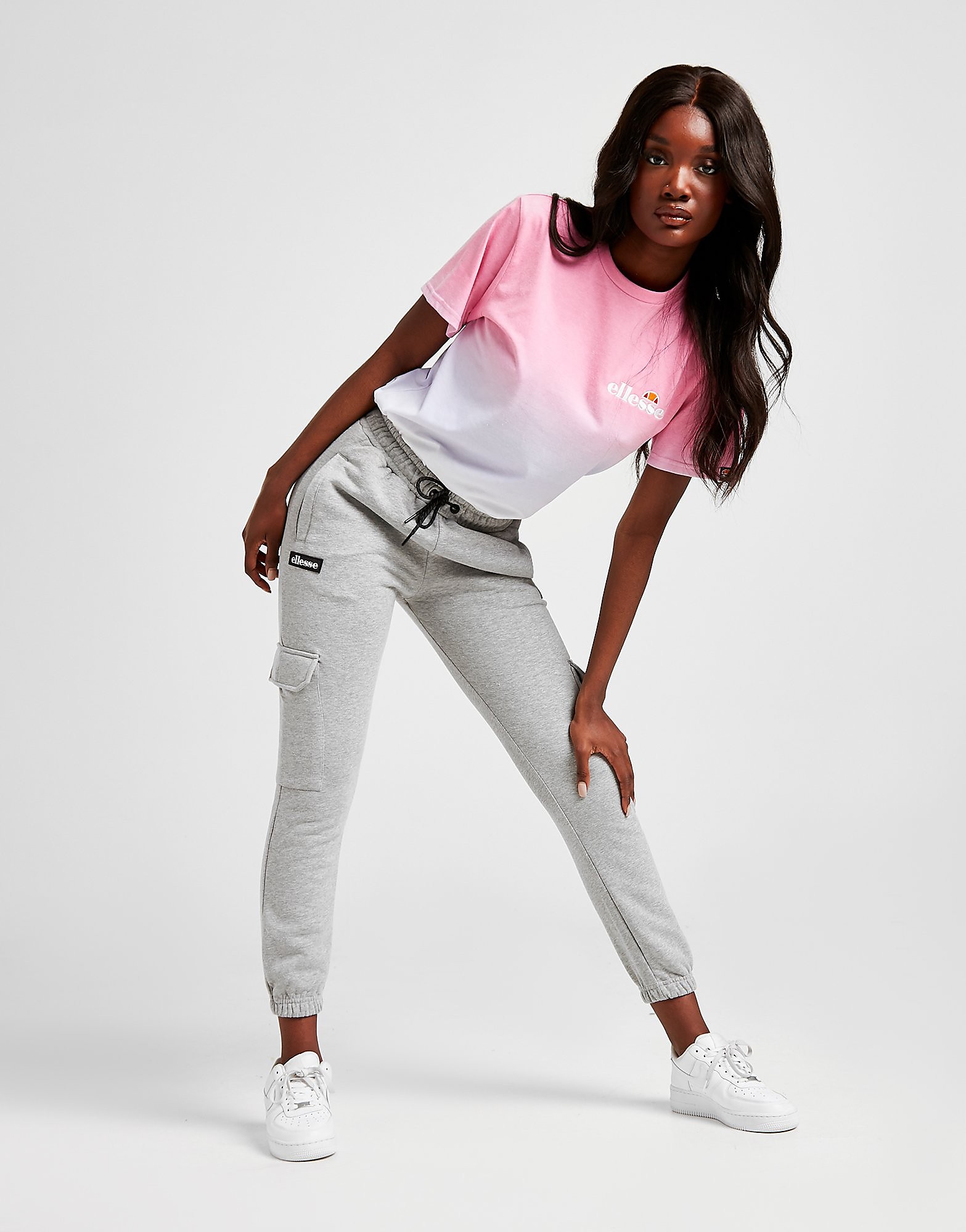

Ellesse Cargo Fleece Joggers - Only at JD - Grey - Womens, Grey