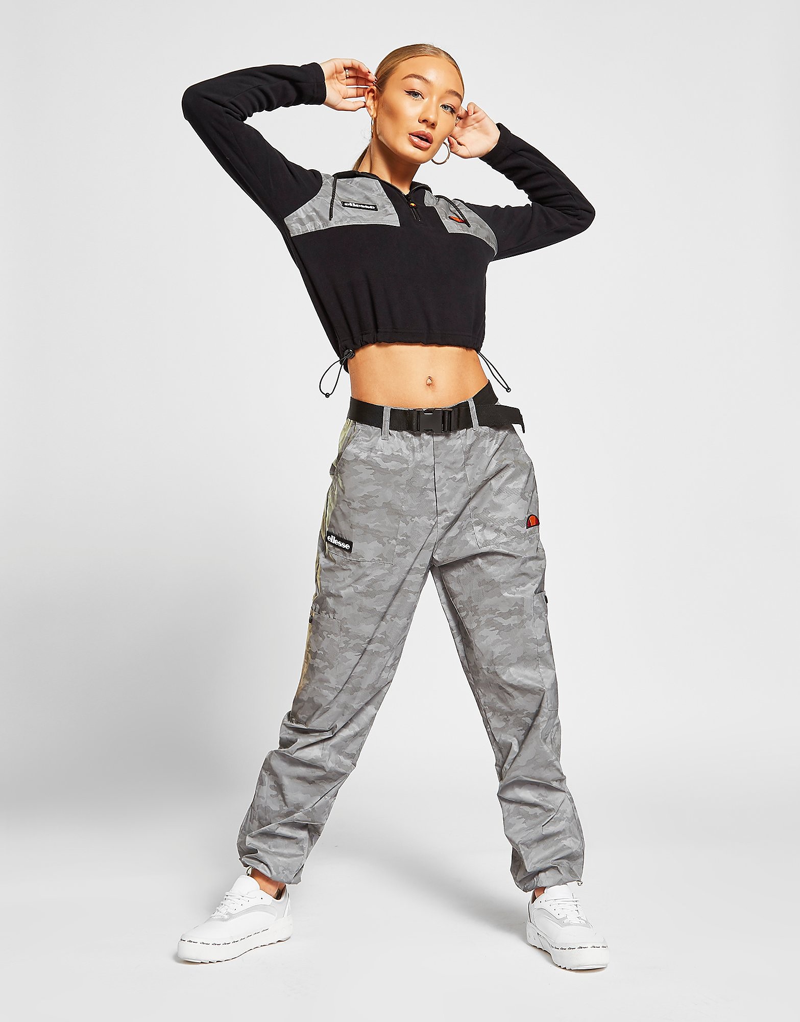 

Ellesse All Over Camo Print Cargo Pants - Only at JD - Grey/Black - Womens, Grey/Black