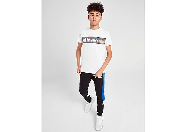 Ellesse T-Shirt Trio Logo Junior - White/Grey, White/Grey
