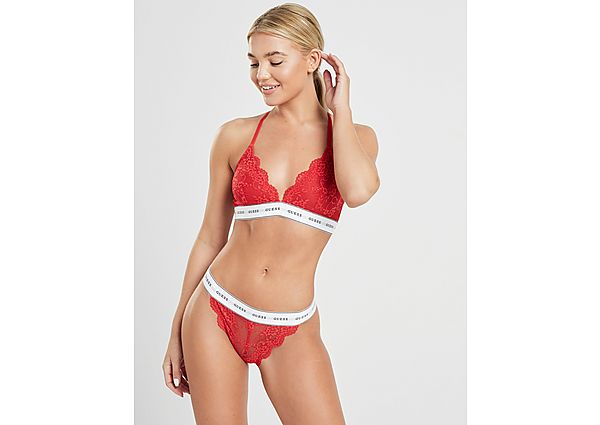 GUESS String Dentelle Femme - Red, Red