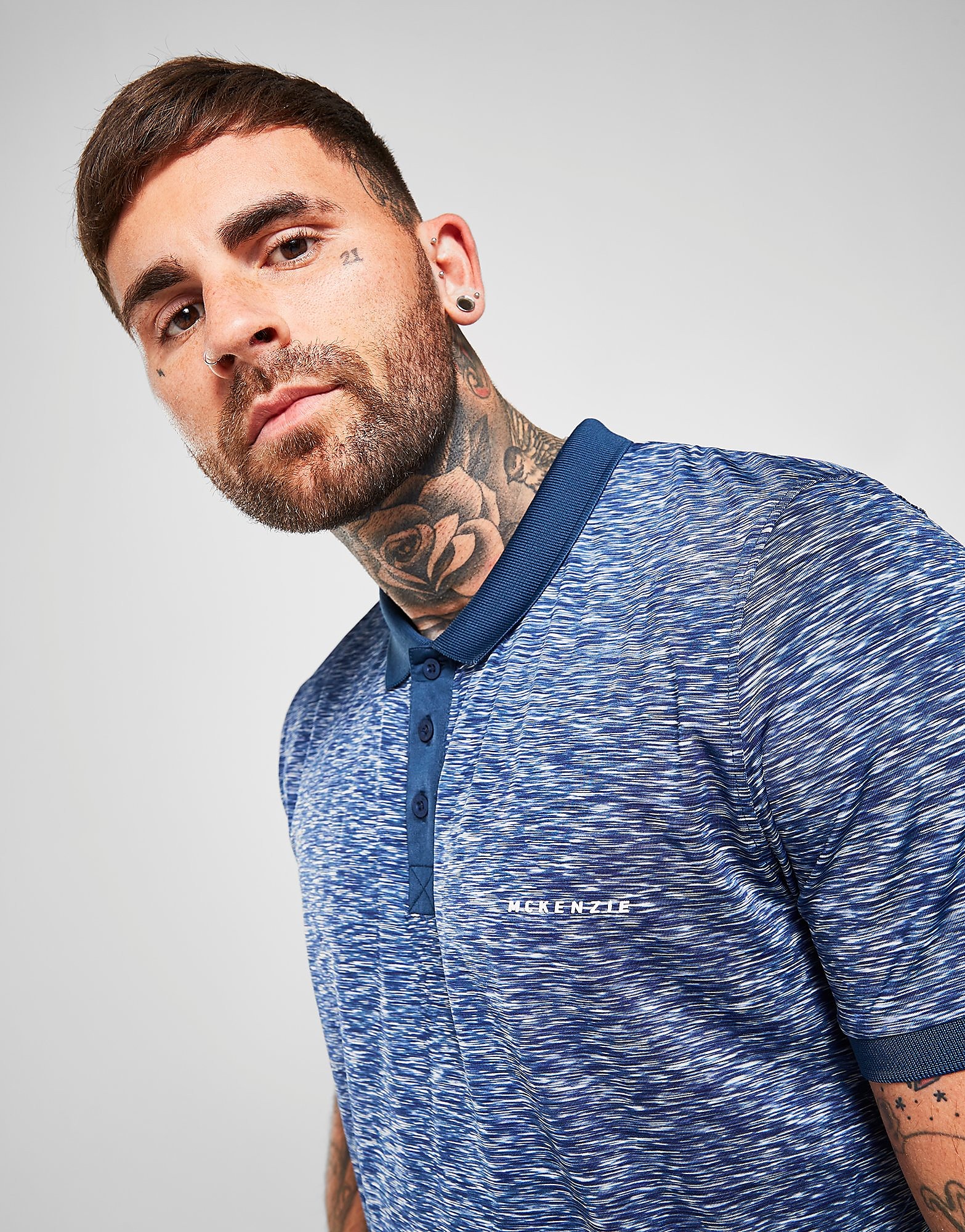

McKenzie Hades Polo Shirt Men's - Only at JD - Blue/White, Blue/White