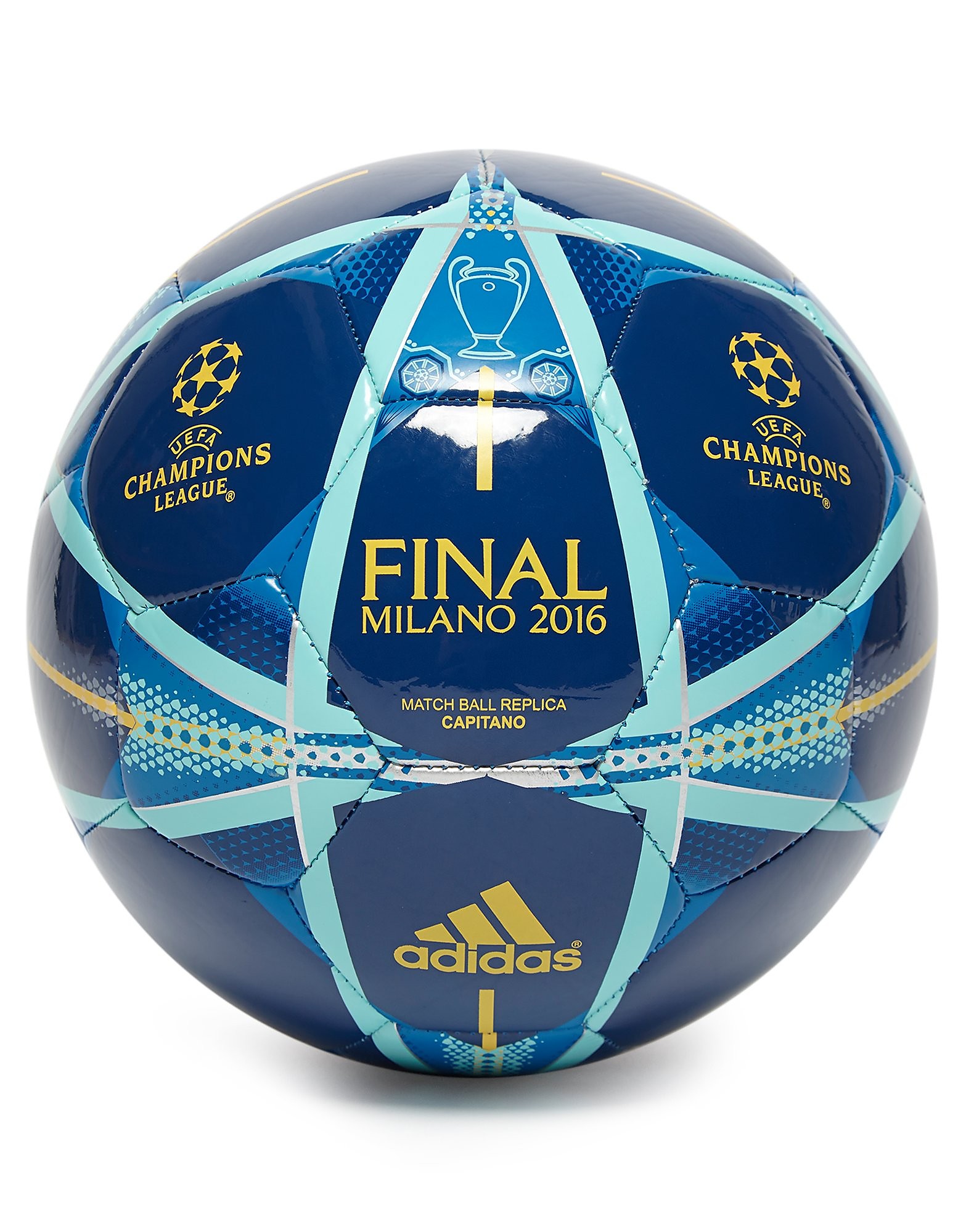 Adidas Finale Milano 2016 Champions League Football Blue Mens