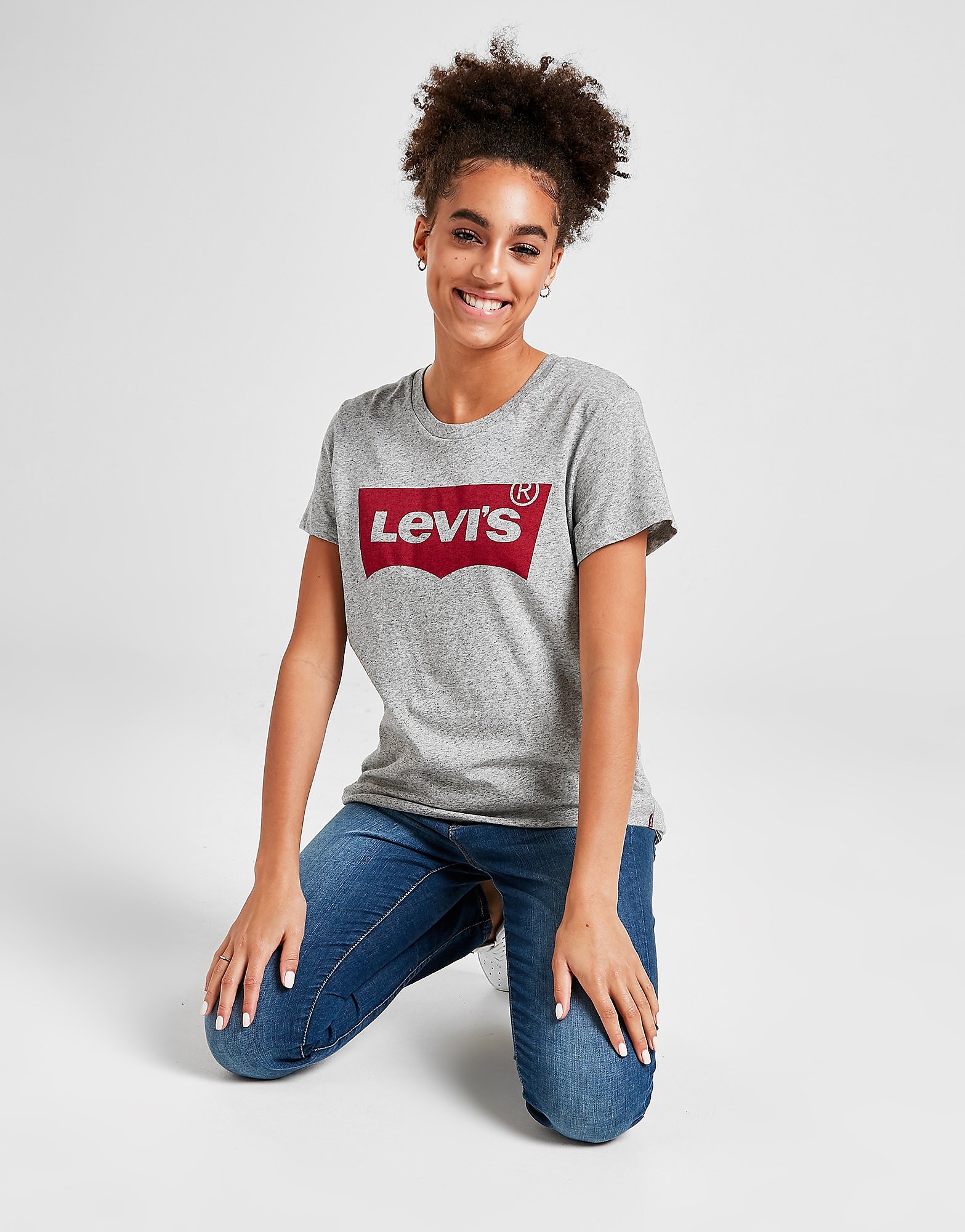 

Levis Batwing T-Shirt - Grey - Womens, Grey