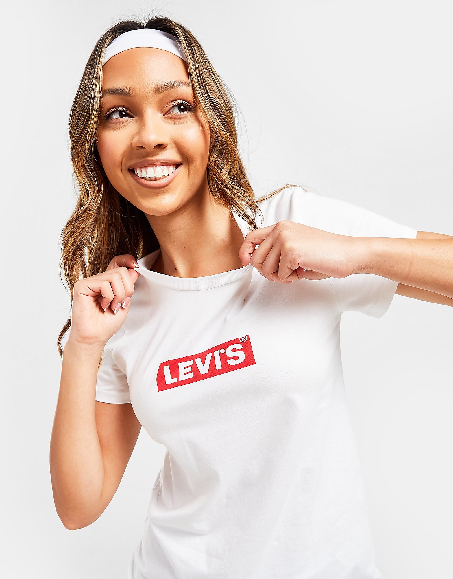 

LEVI'S Box Logo T-Shirt - White - Womens, White