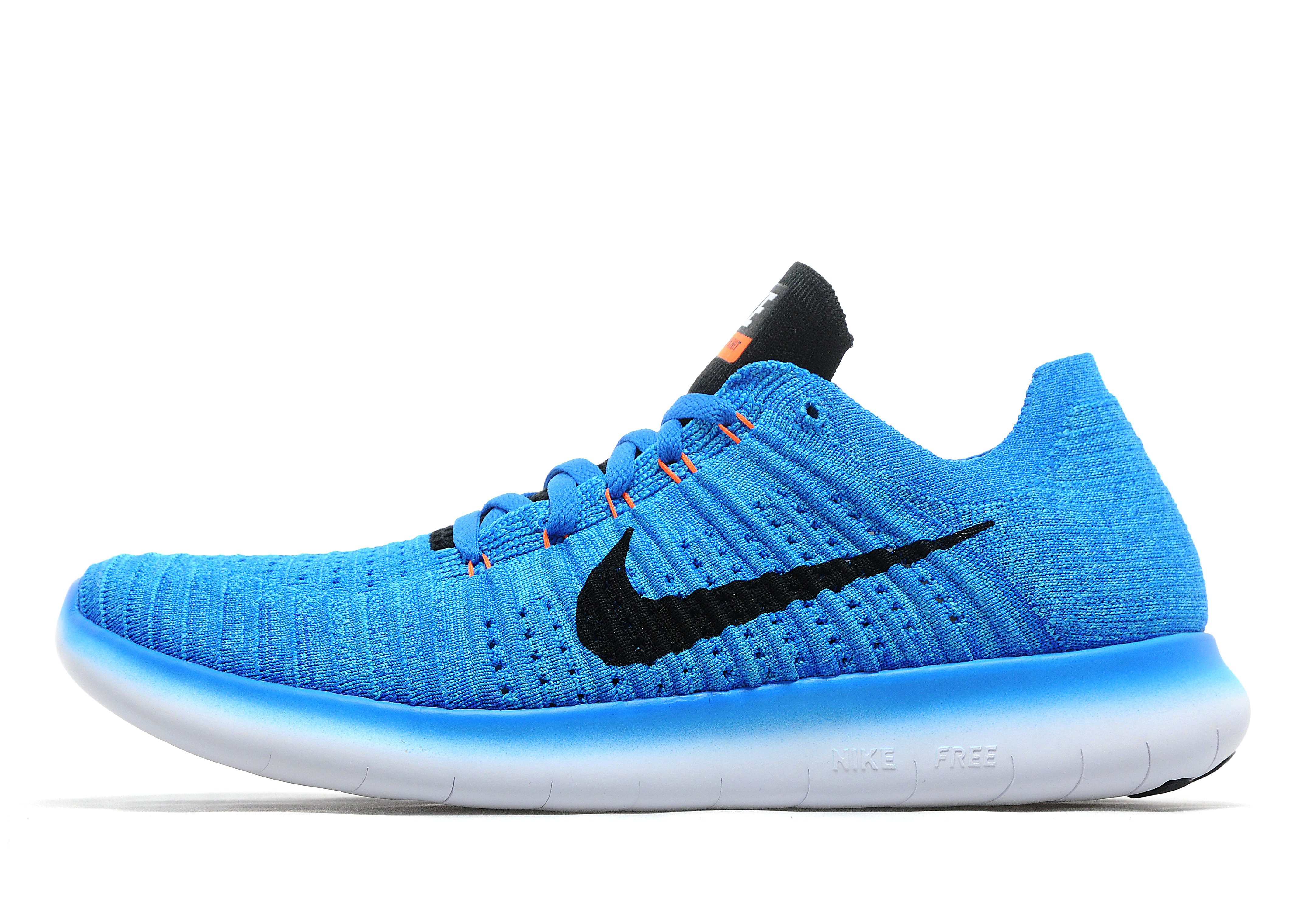 Nike Free Run Flyknit Blue Mens Sports King Store