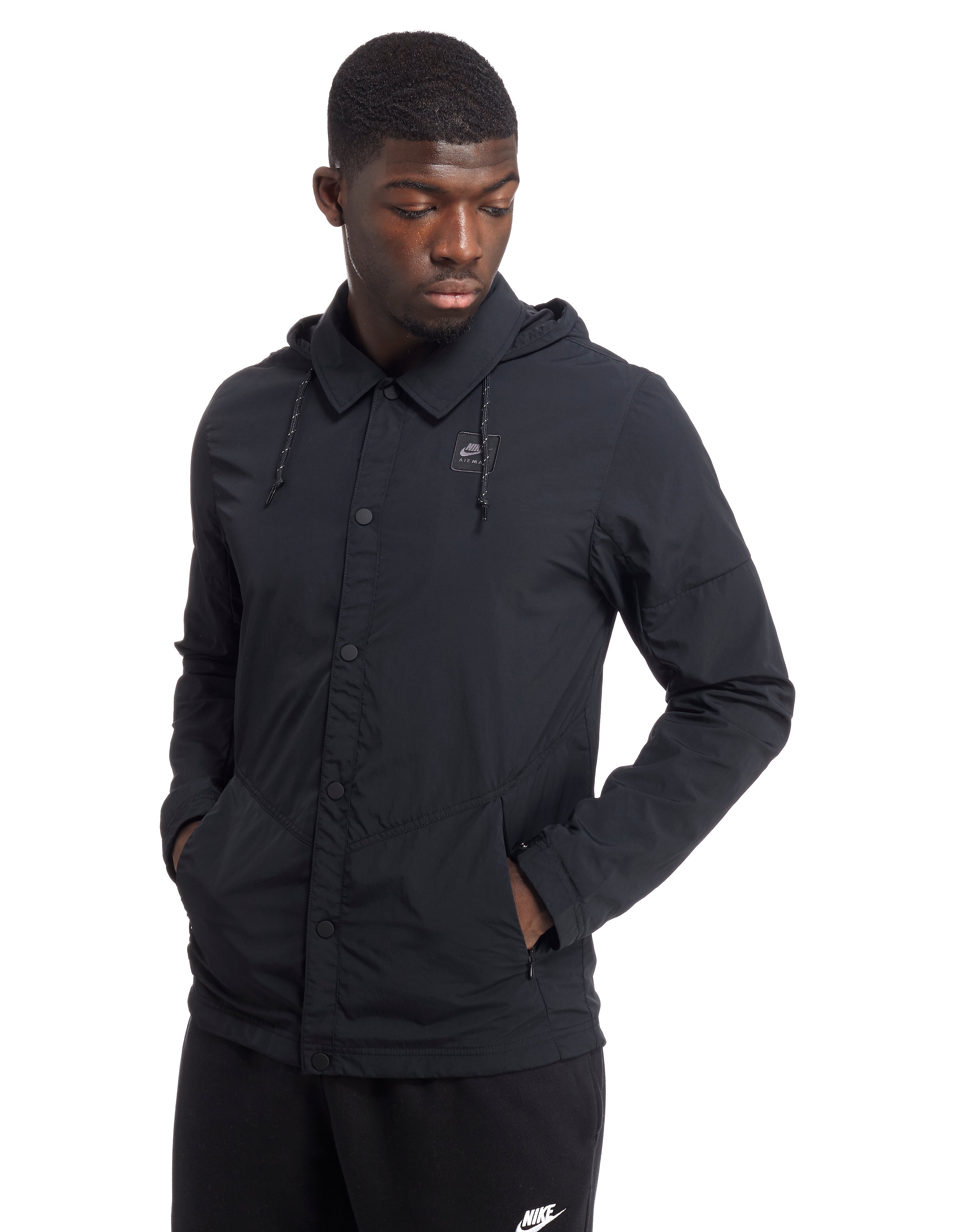 Nike Air Max Woven Jacket Black Mens Sports King Store