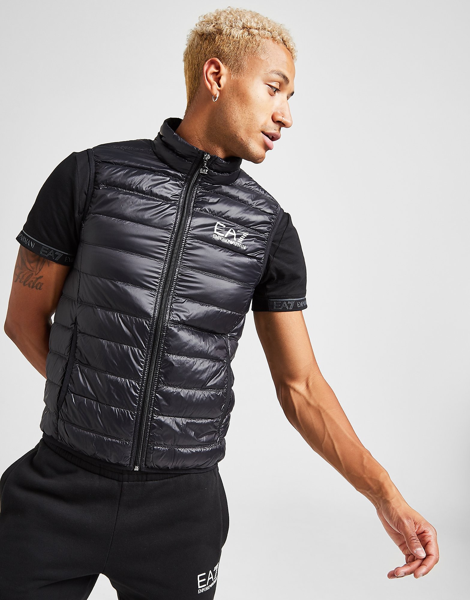 

Emporio Armani EA7 Bubble Padded Gilet - Black - Mens, Black