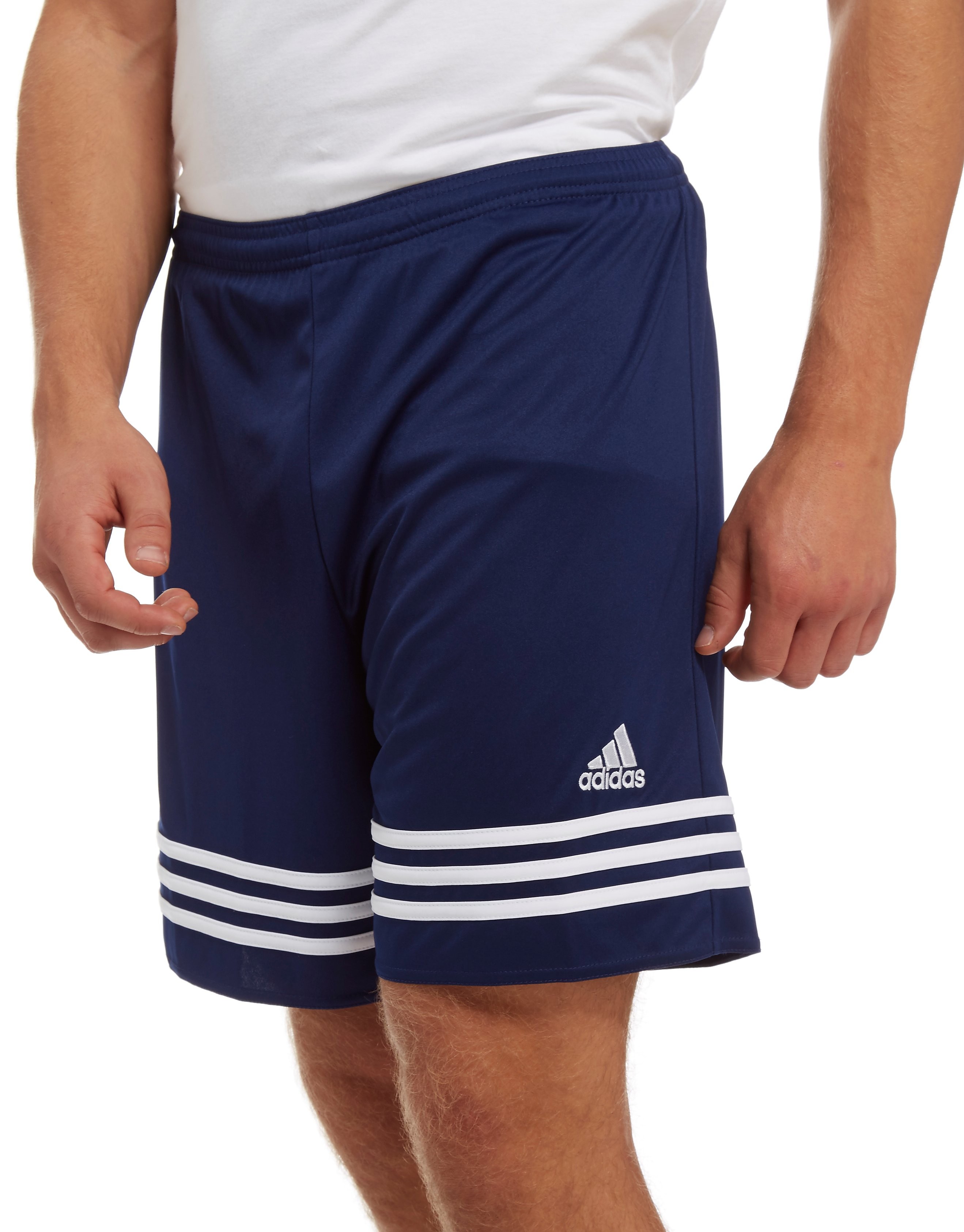 Adidas Entrada Poly Shorts Navy Mens Sports King Store