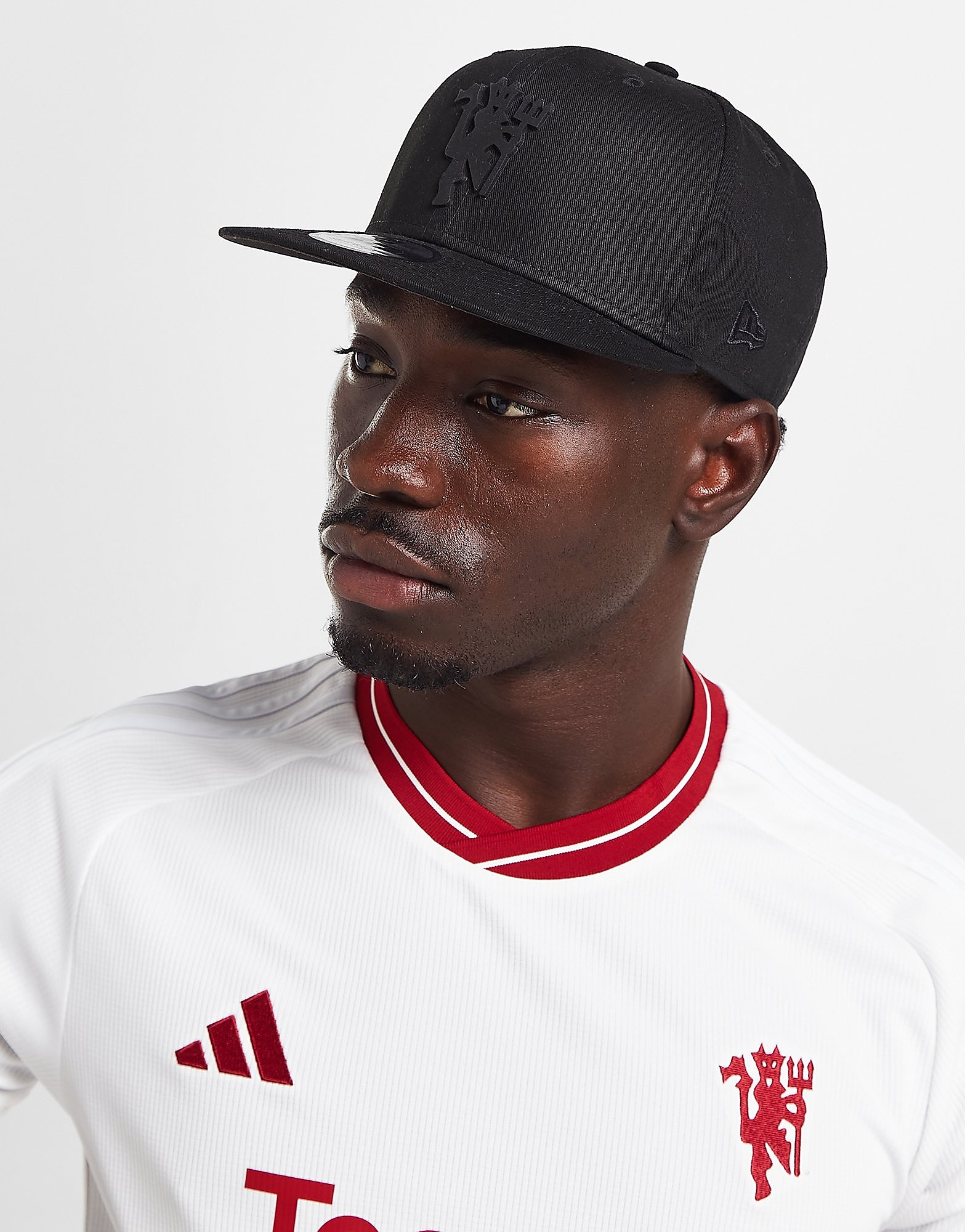 

New Era Manchester United Black On Black Snapback Cap - Black, Black