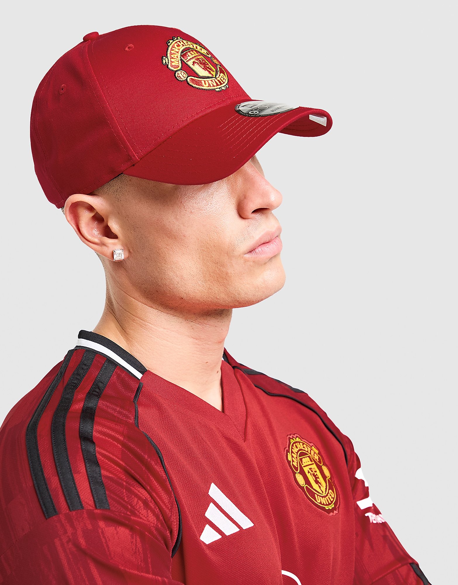 

New Era 9FORTY Manchester United Adjustable Cap - Red - Mens, Red
