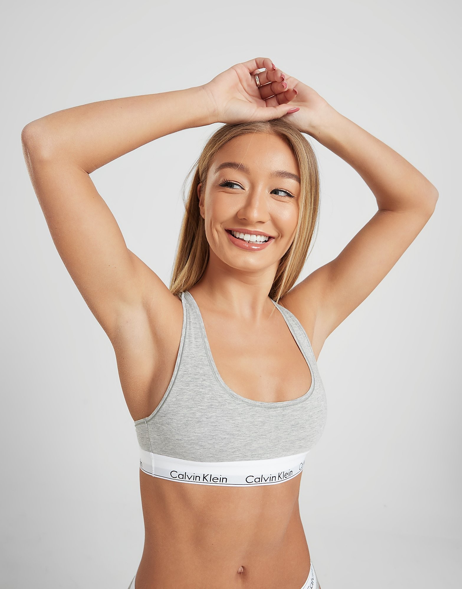 

Calvin Klein Underwear Modern Cotton Bralette - Grey - Womens, Grey
