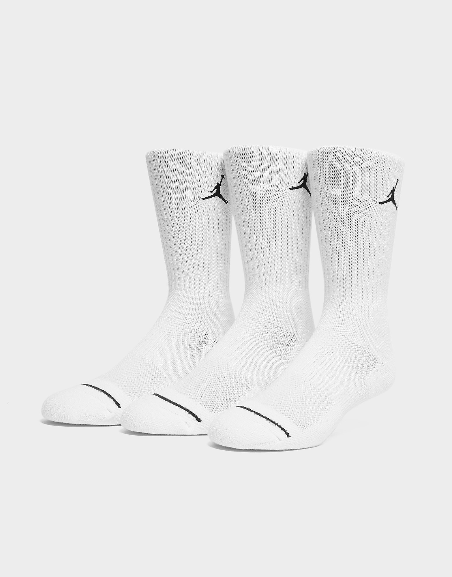 

Jordan 3-Pack Crew Socks - White - Womens, White