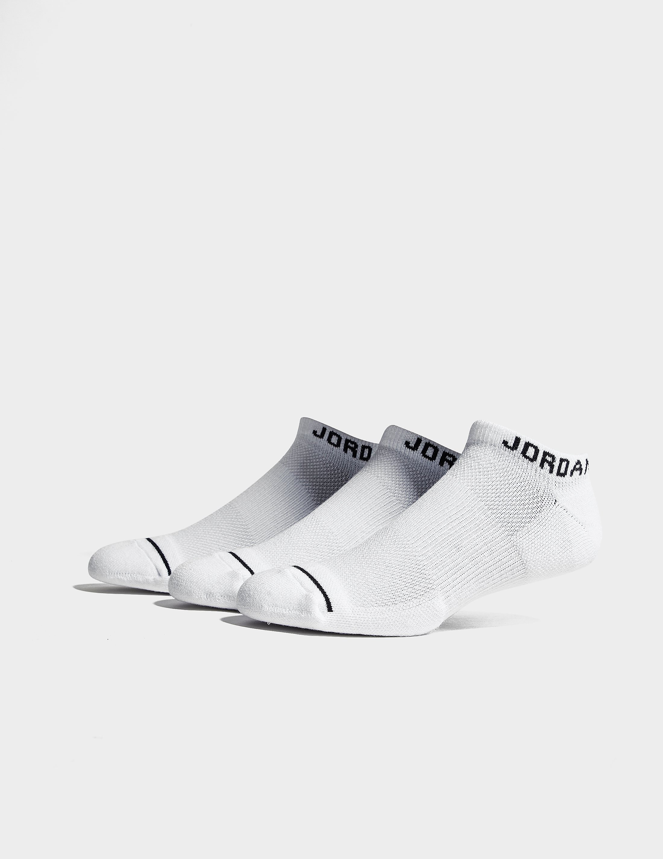 

Jordan 3 Pack Dri-FIT No-Show Socks - White - Womens, White