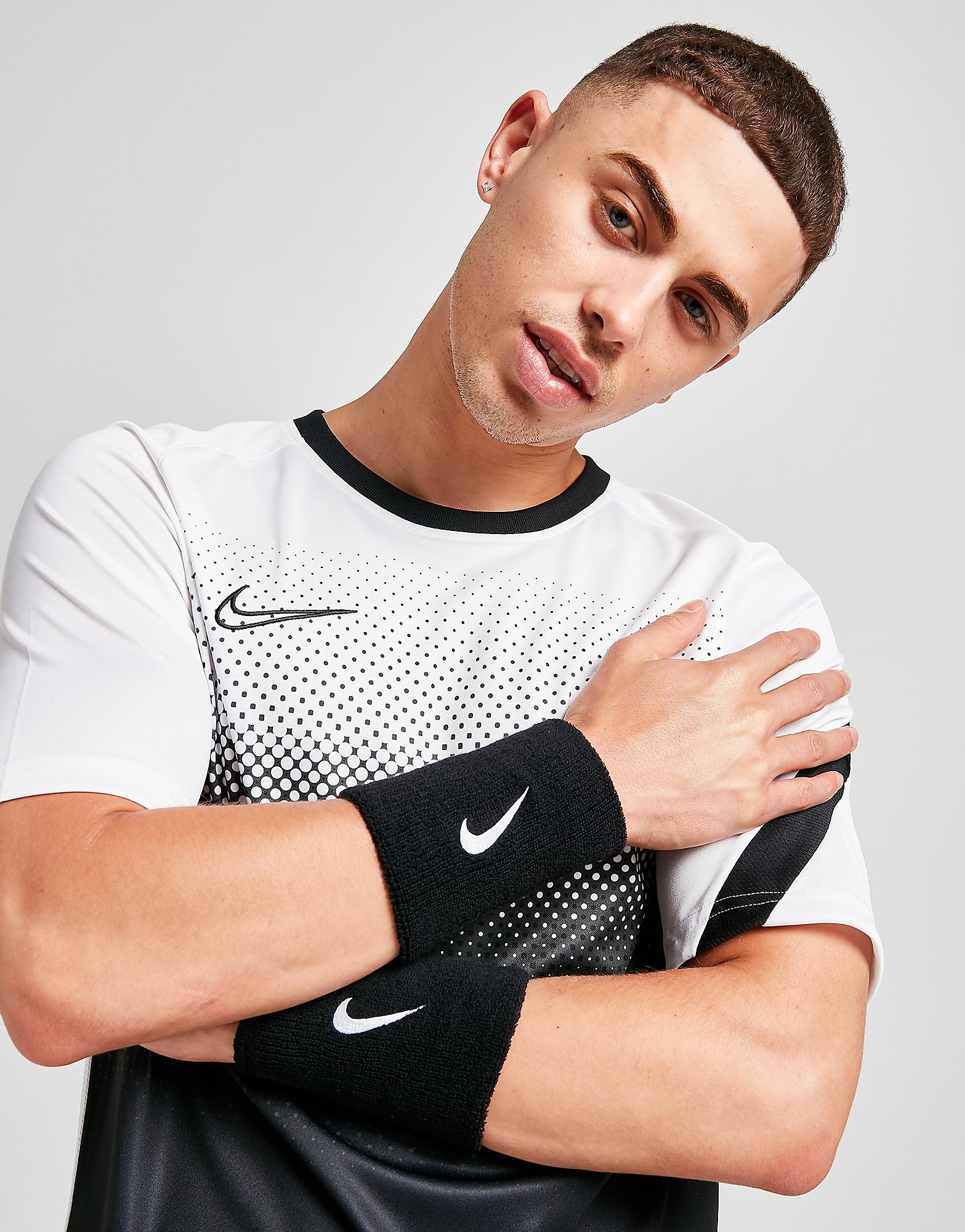 

Nike 2 Pack Swoosh Wristband - Black/BLK-BLK - Womens, Black/BLK-BLK