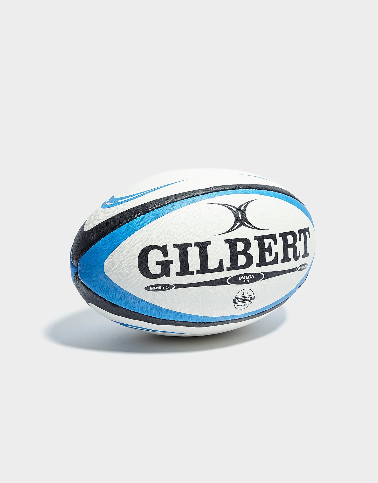 

Gilbert Omega Rugby Match Ball - White/Blue/Black - Kids, White/Blue/Black