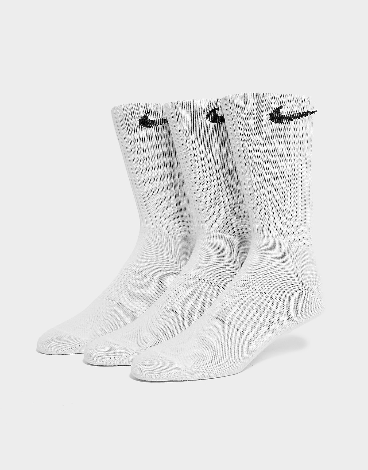 

Nike Lightweight 3 Pack Crew Socks - White - Womens, White