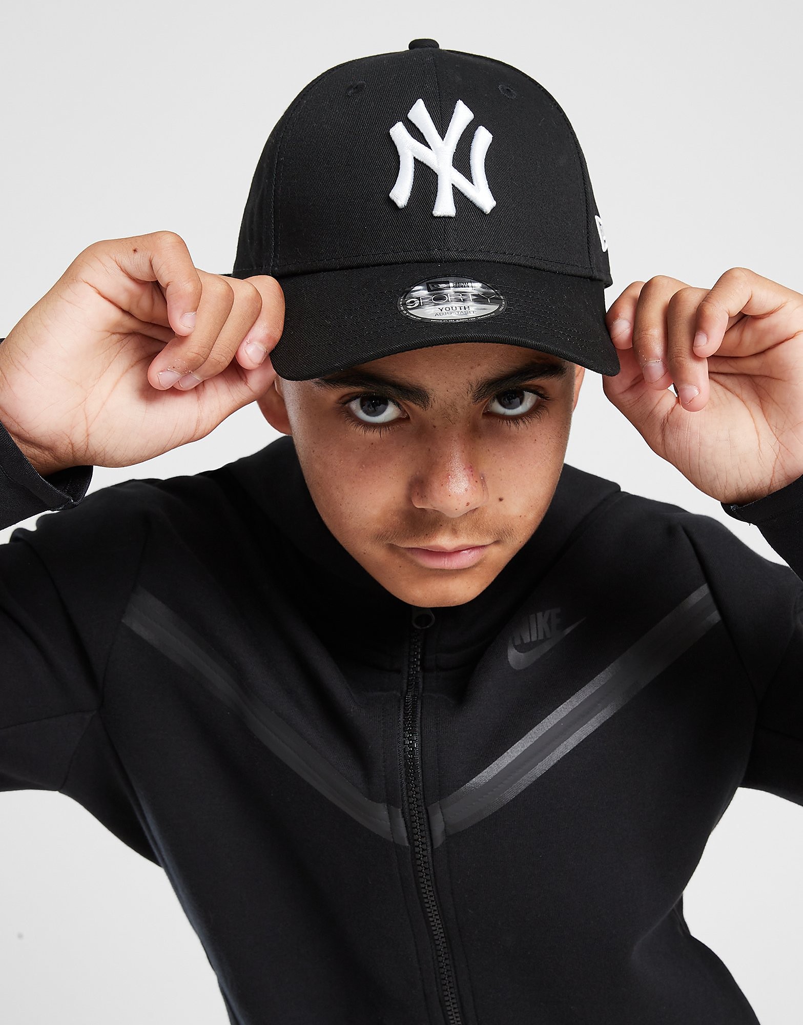

New Era MLB 9FORTY New York Yankees Cap Junior - Black/White - Kids, Black/White