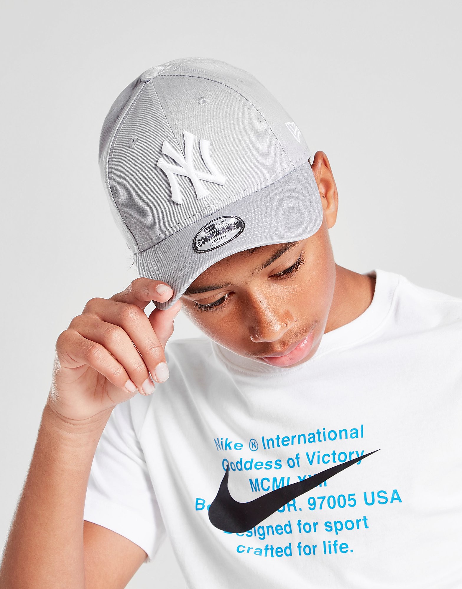 

New Era MLB 9FORTY New York Yankees Cap Junior - Grey/White - Kids, Grey/White