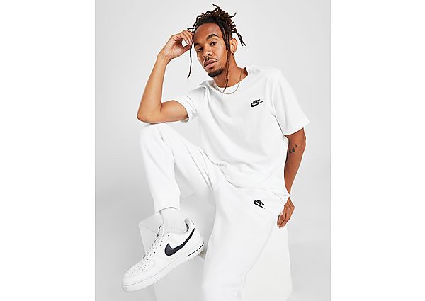Nike T-Shirt Club Homme - White/Black, White/Black