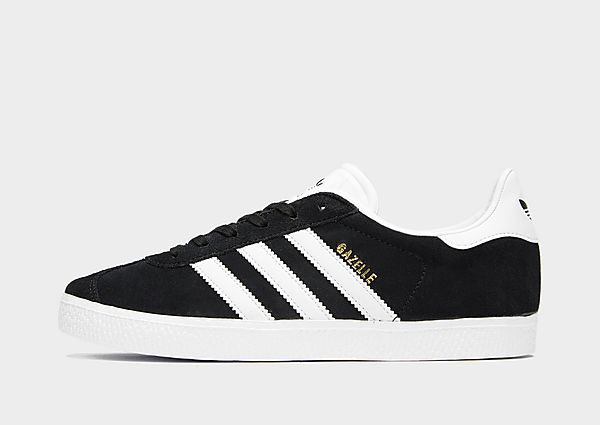 adidas Originals Baskets Gazelle II Junior - Core Black / Footwear White / Gold Metallic, Core Black