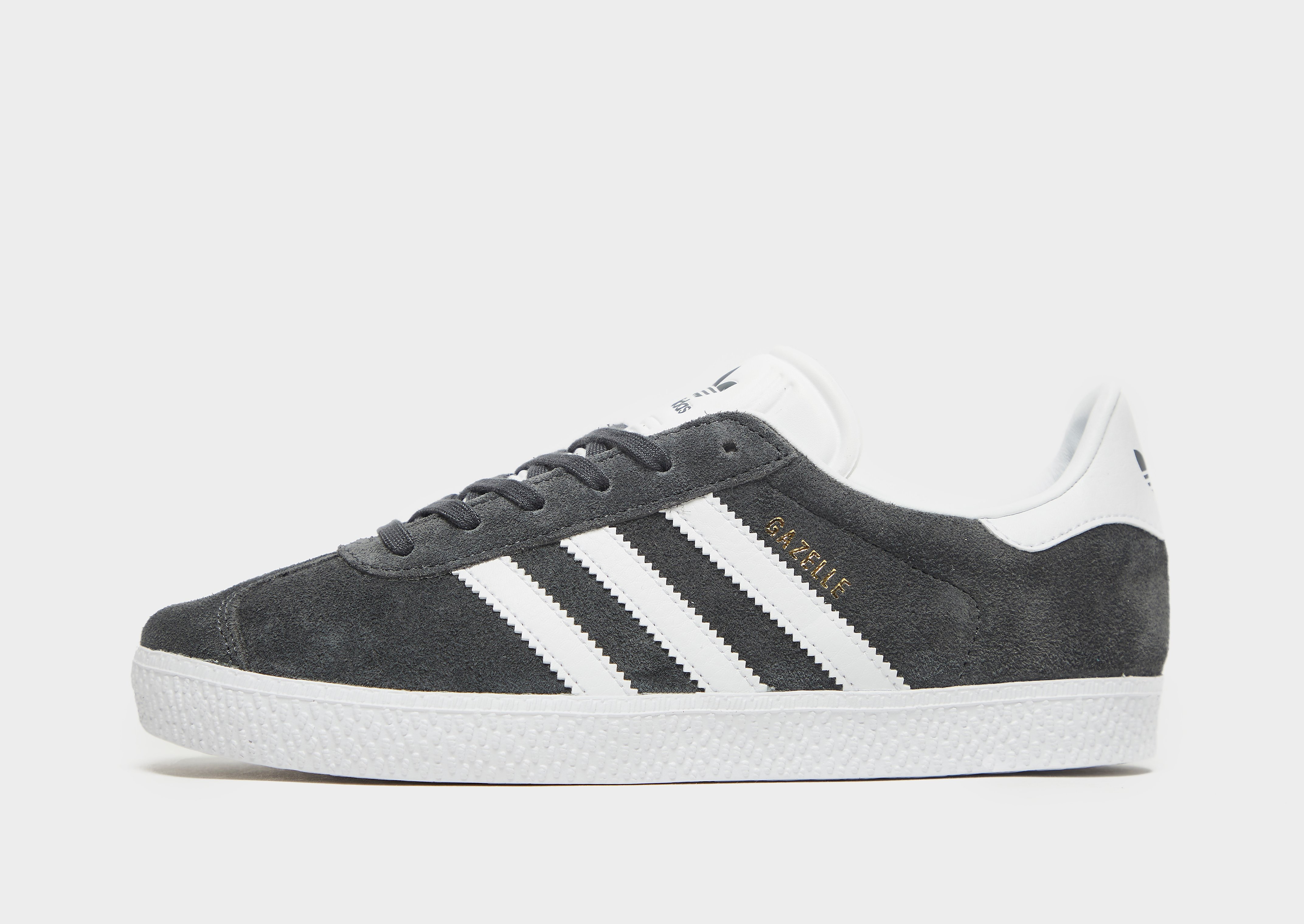 adidas Originals Gazelle Junior - Grey/White - Kids, Grey/White