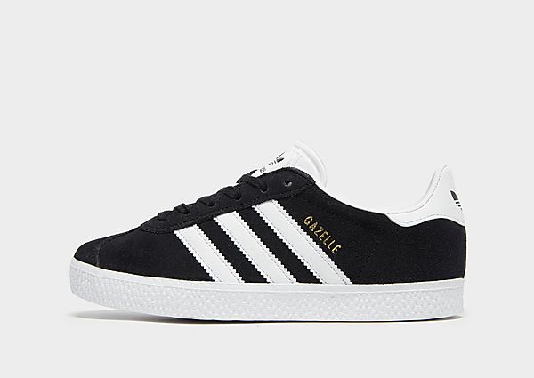 adidas Originals Baskets Gazelle II Enfant - Core Black / Footwear White / Gold Metallic, Core Black