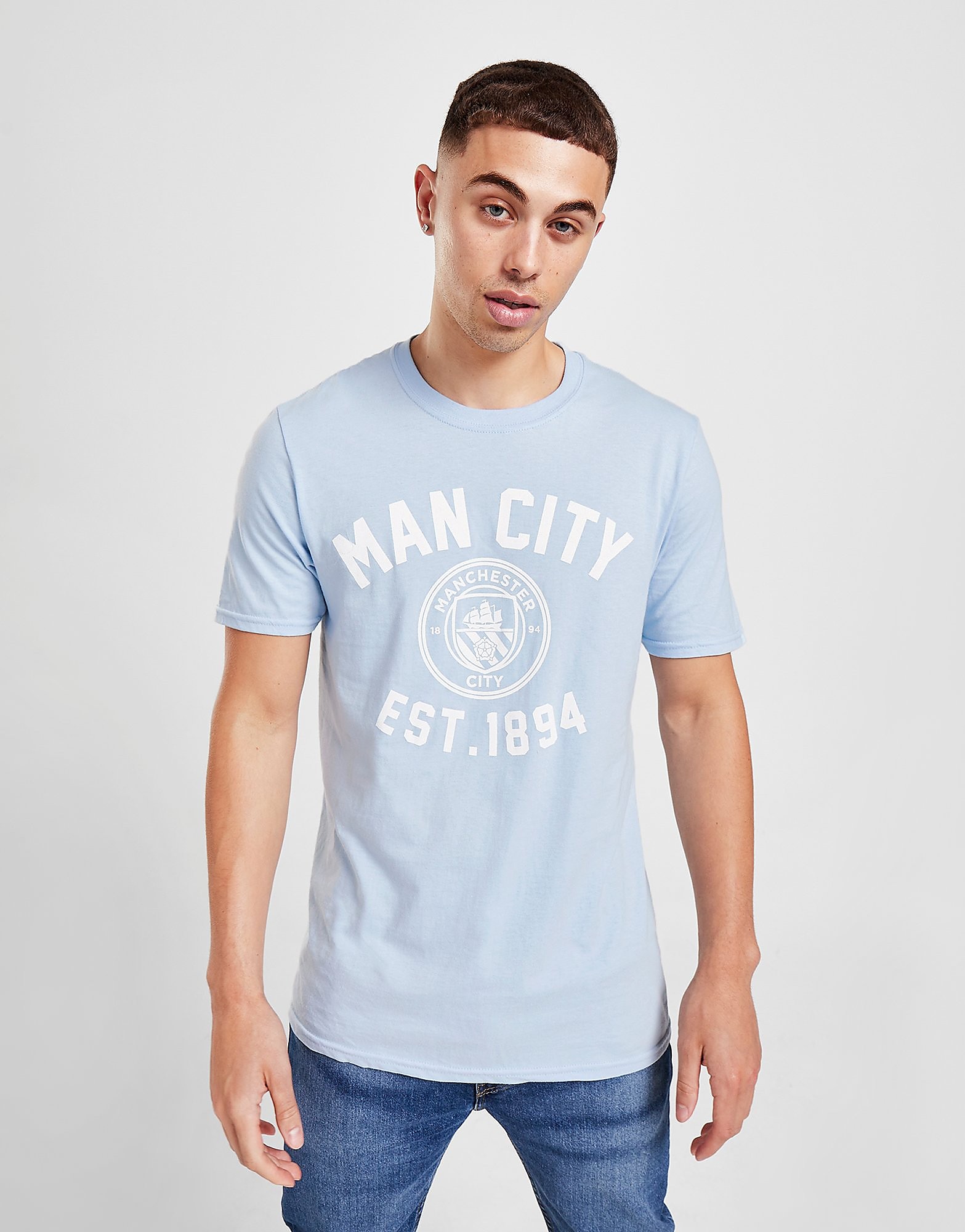 

Official Team Manchester City F.C Stadium T-Shirt - Sky Blue - Mens, Sky Blue