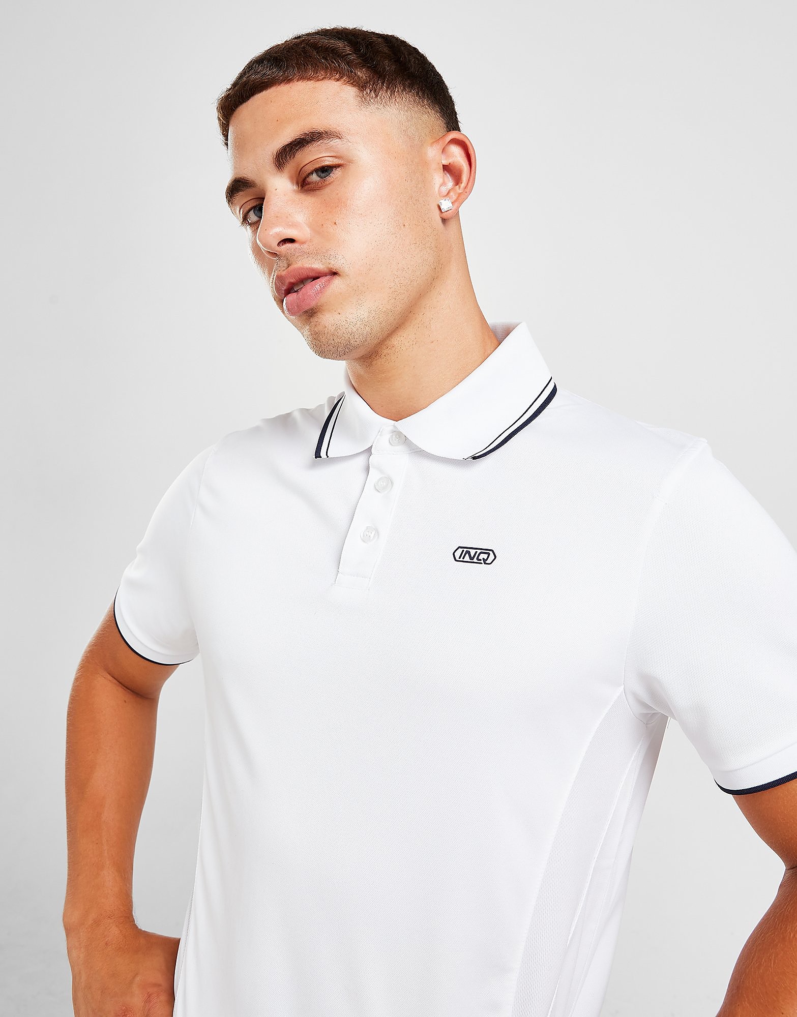 

INQ Court Polo Shirt - Only at JD - White - Mens, White